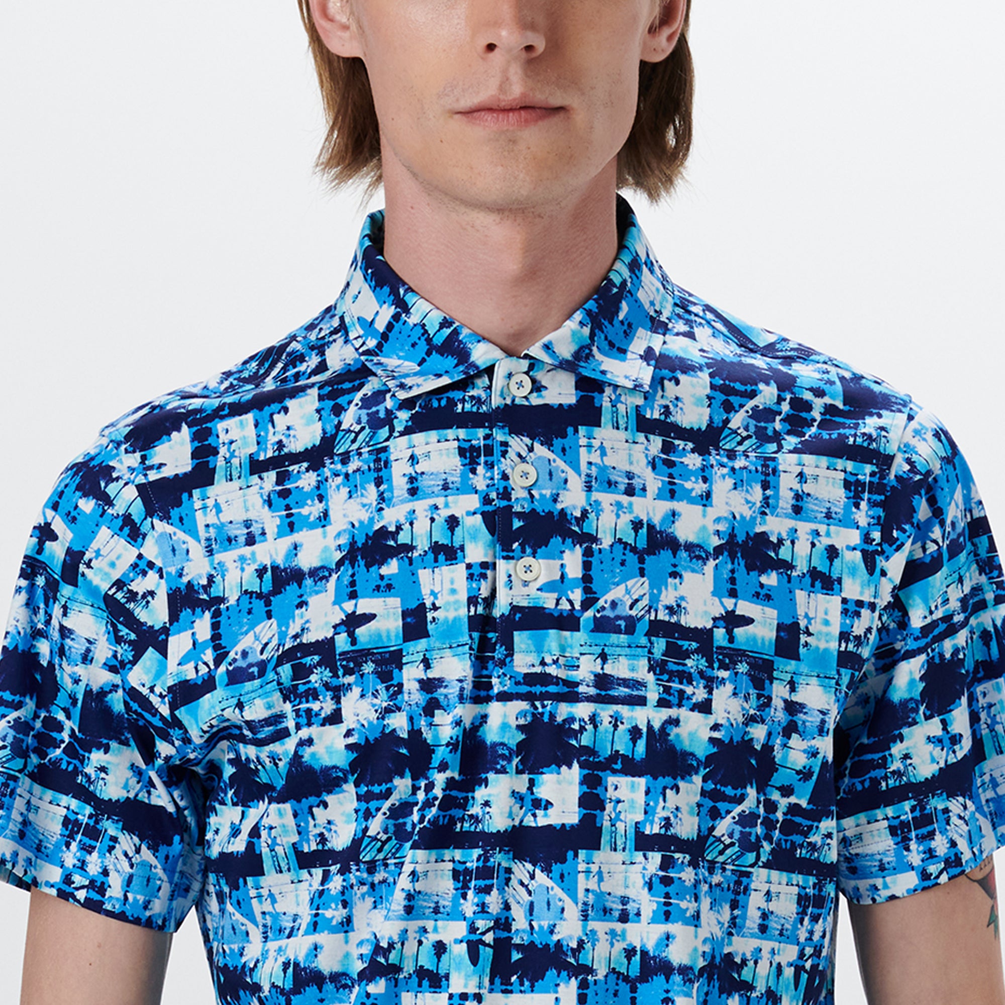 Hendrix Photo Collage Print Polo