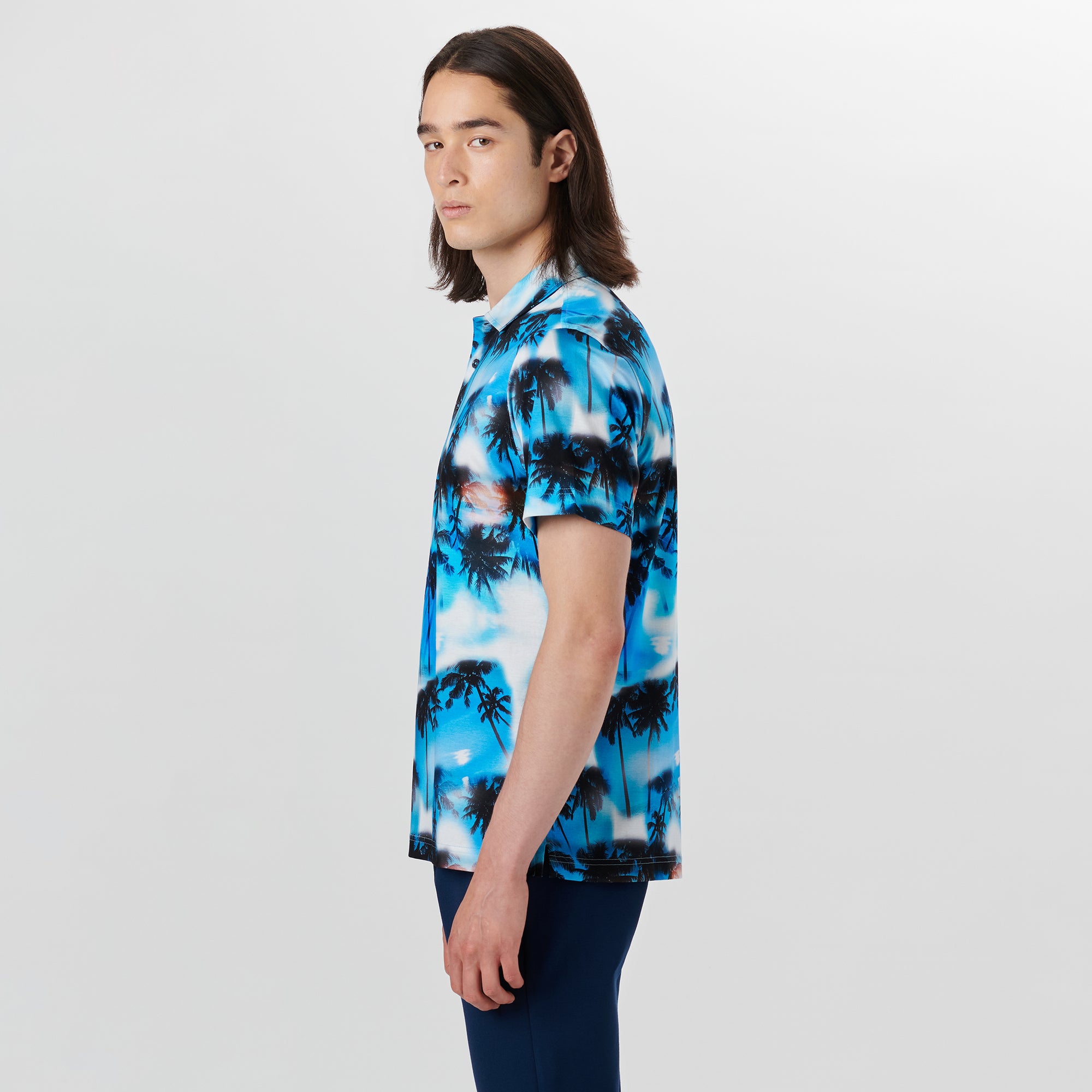 HENDRIX Palm Tree Print Polo