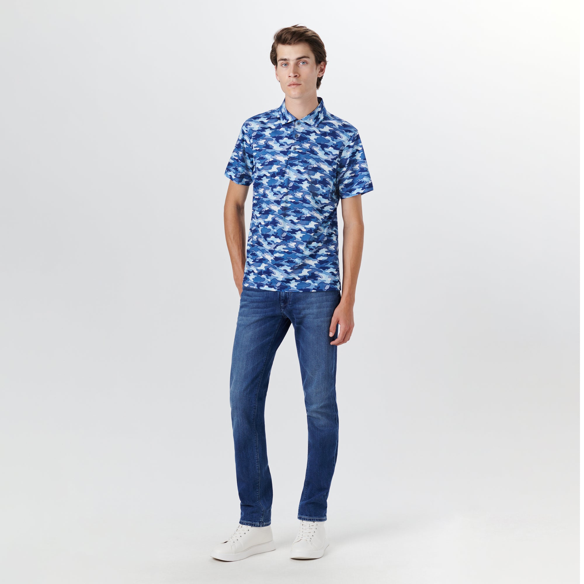 Hendrix Camouflage Print Polo