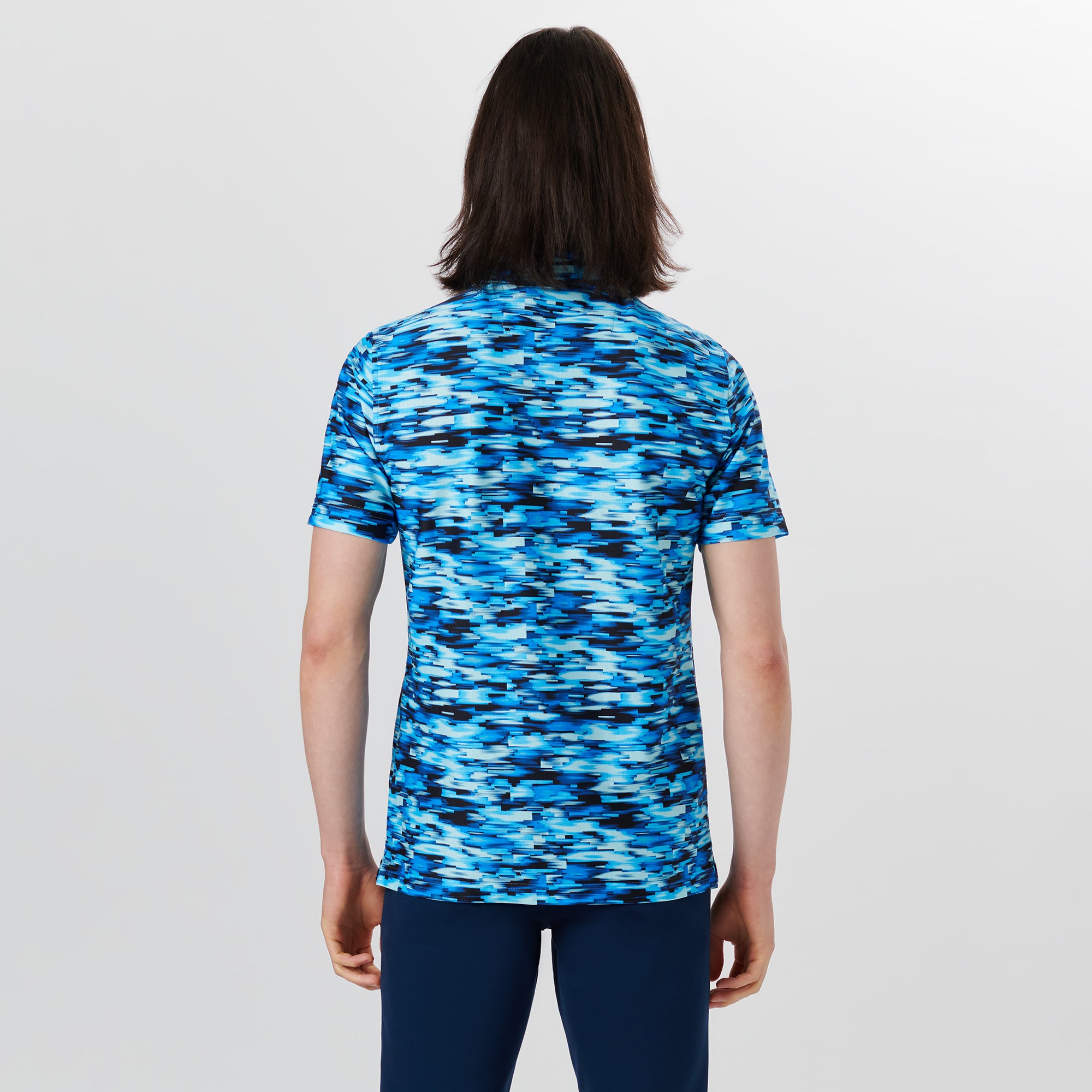 HENDRIX Abstract Print Polo