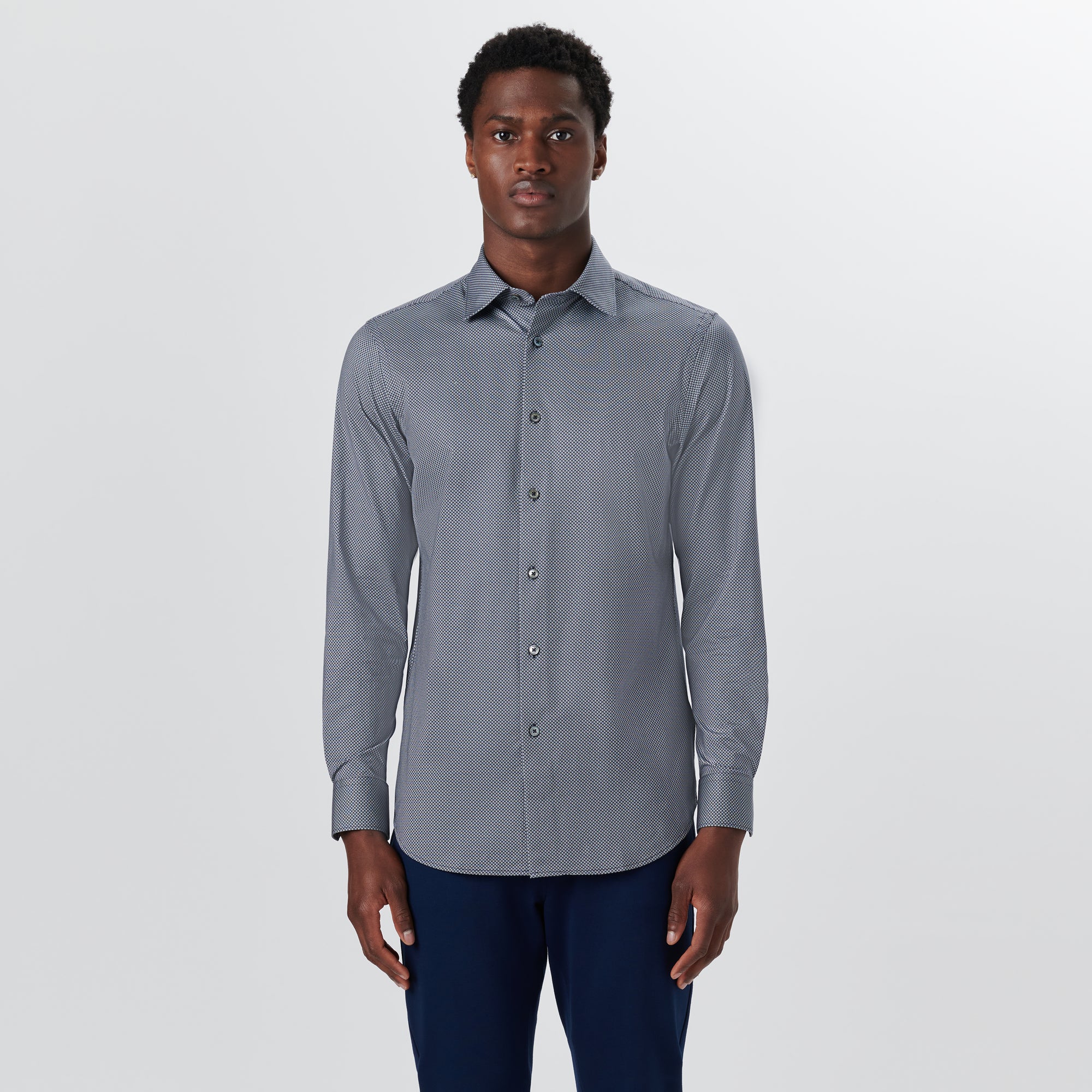 JAMES Diamond Print OoohCotton Shirt