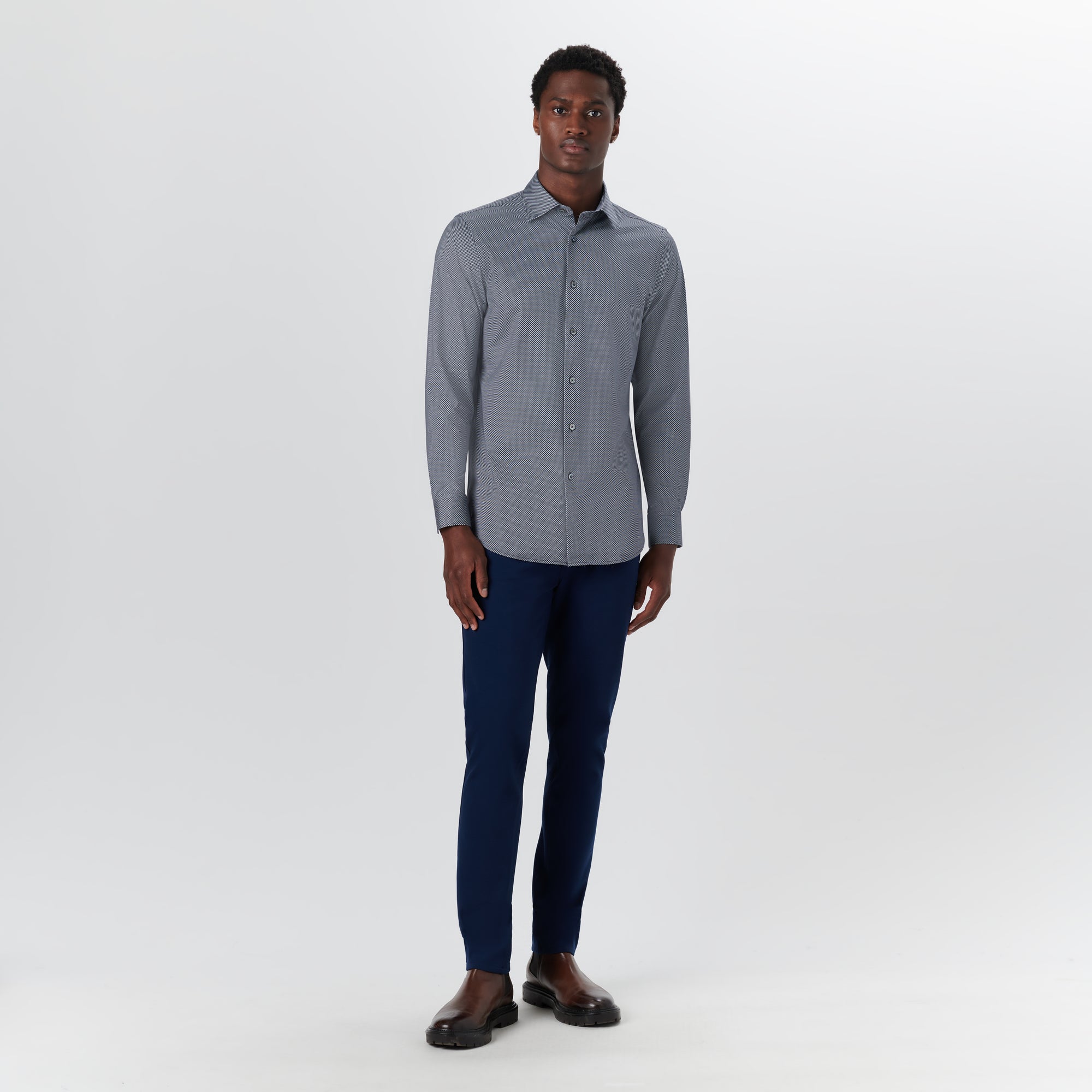 JAMES Diamond Print OoohCotton Shirt