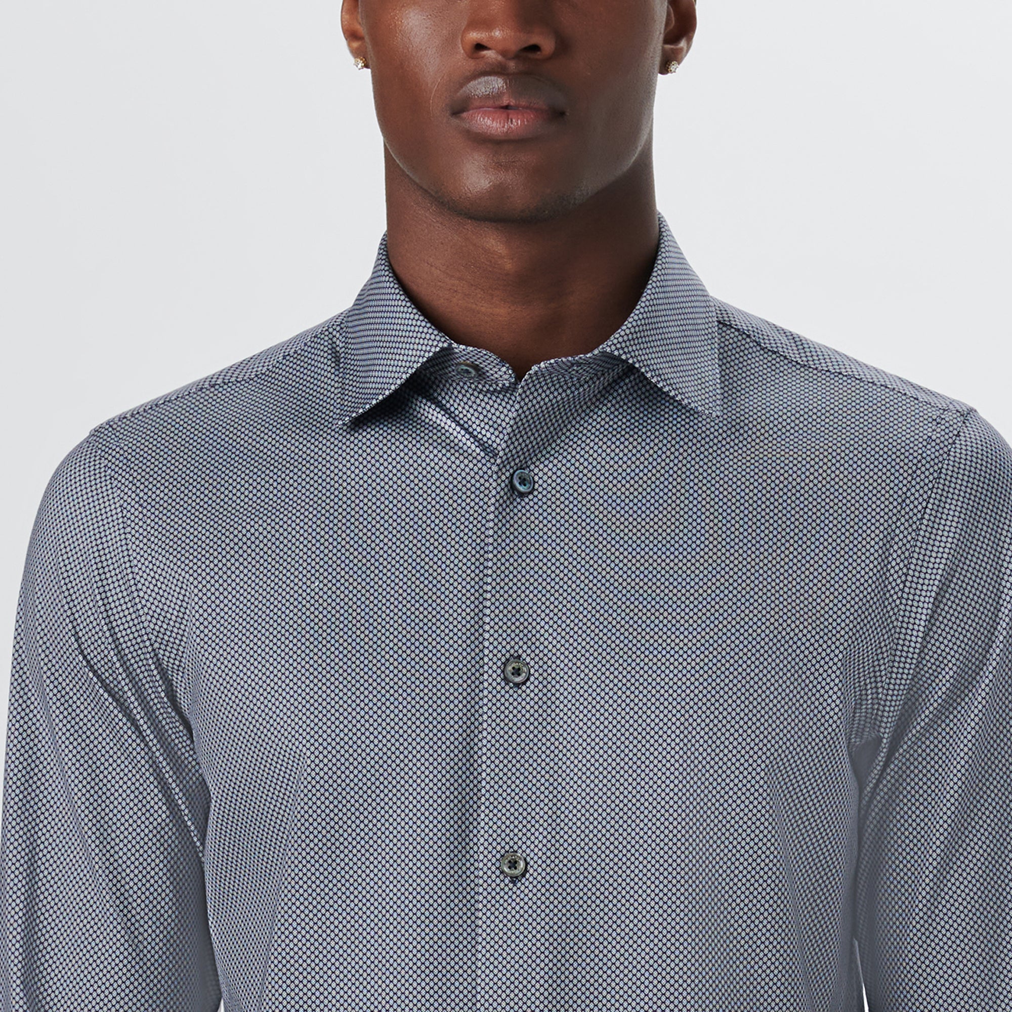JAMES Diamond Print OoohCotton Shirt