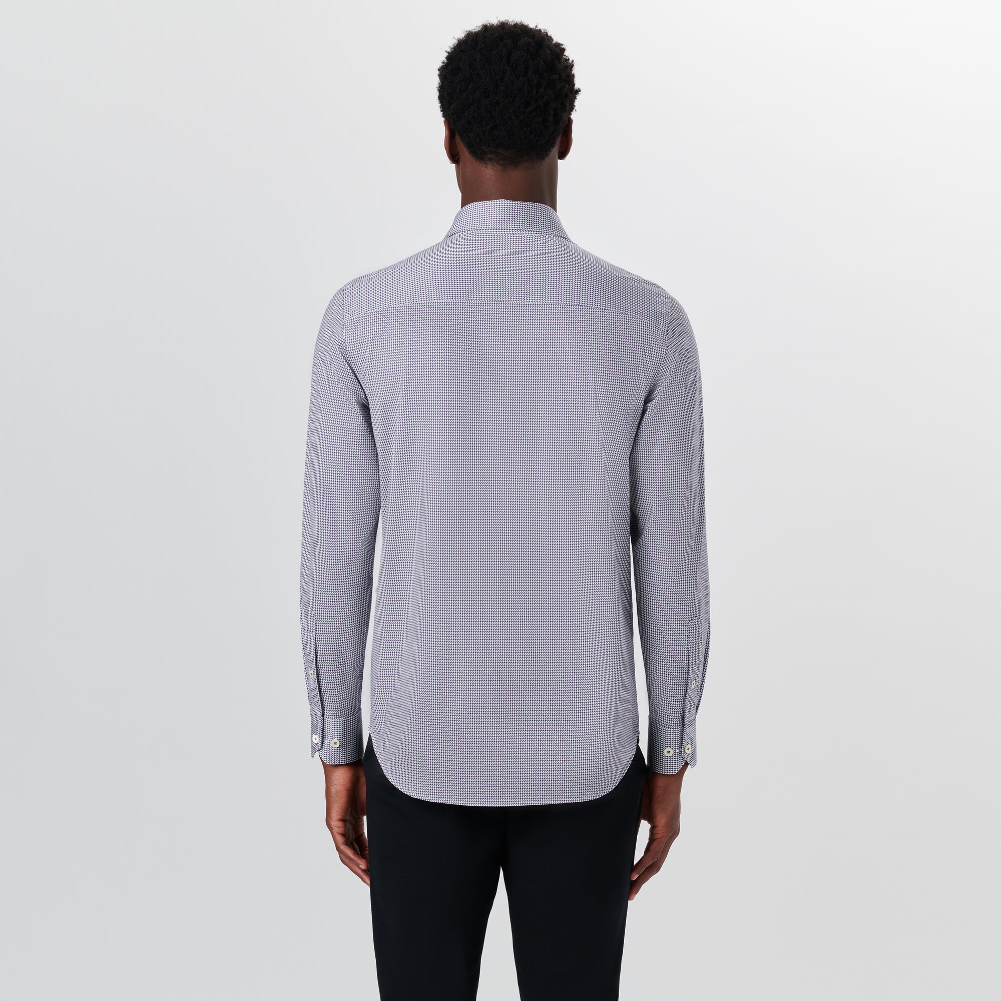 JAMES Hound's Tooth Check OoohCotton Shirt