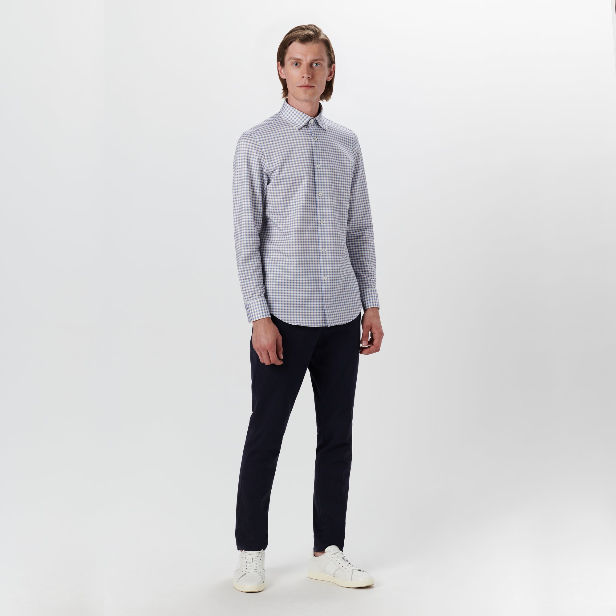 JAMES Gingham Check OoohCotton Twill Shirt
