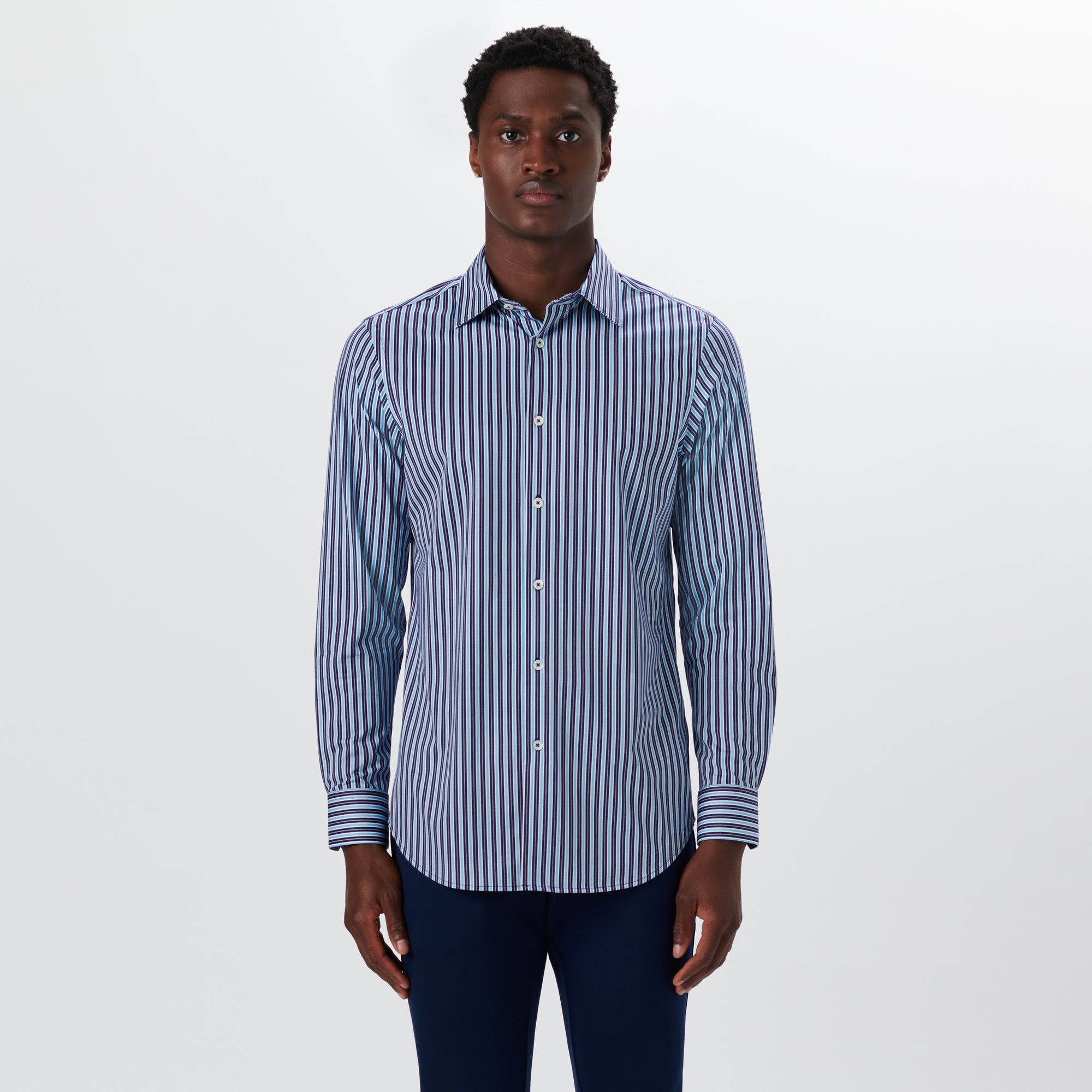 JAMES Shadow Stripe OoohCotton Shirt