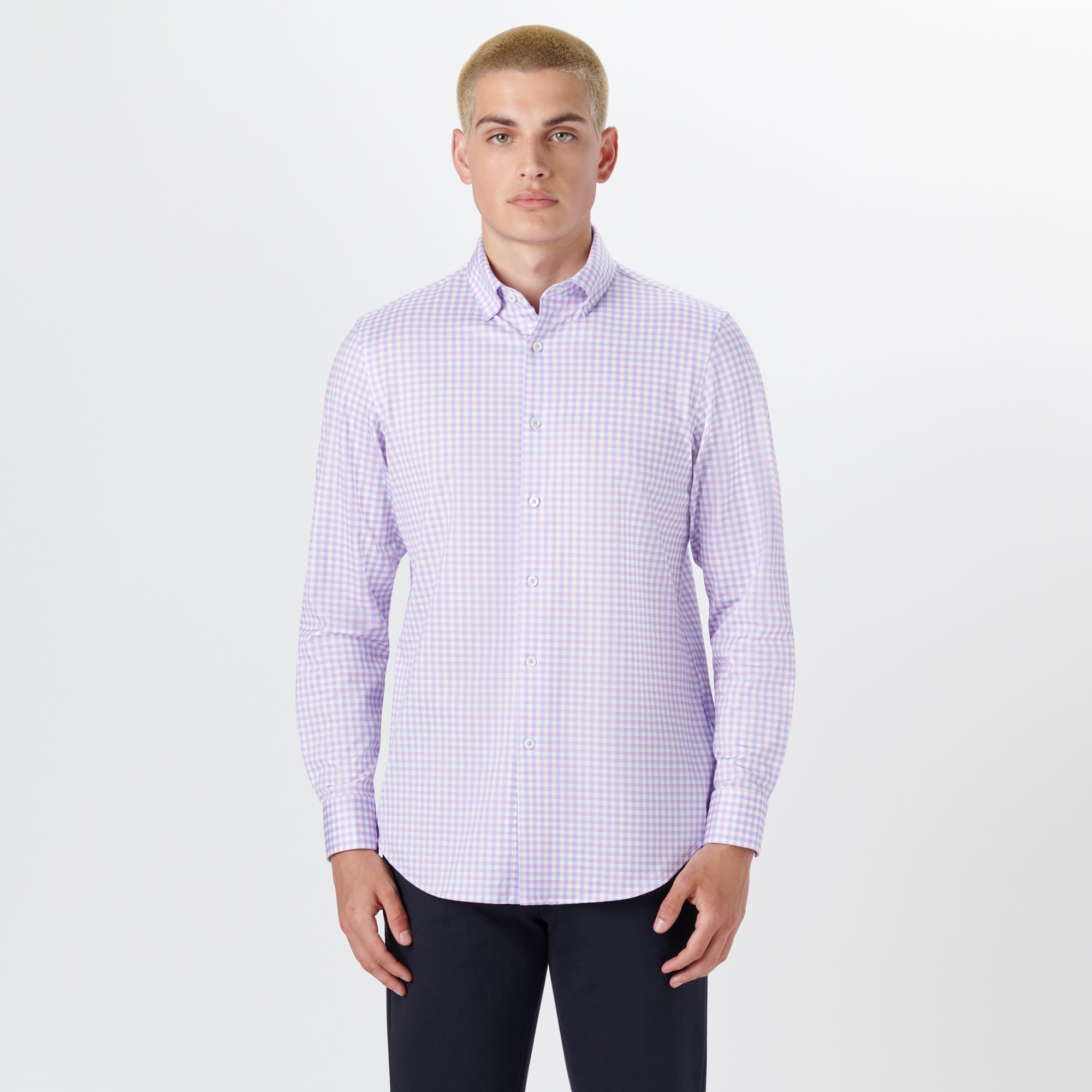 JAMES Gingham Check OoohCotton Twill Shirt