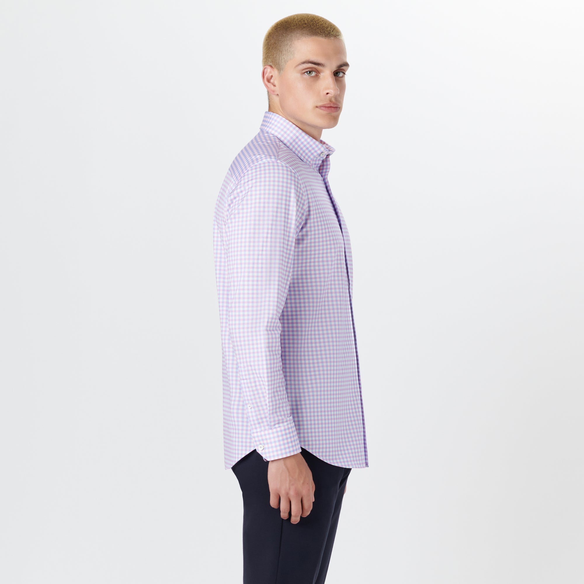 JAMES Gingham Check OoohCotton Twill Shirt