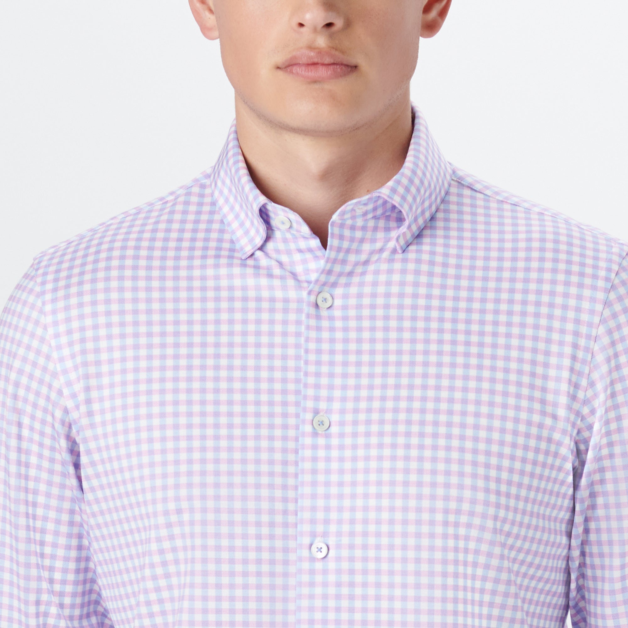 JAMES Gingham Check OoohCotton Twill Shirt