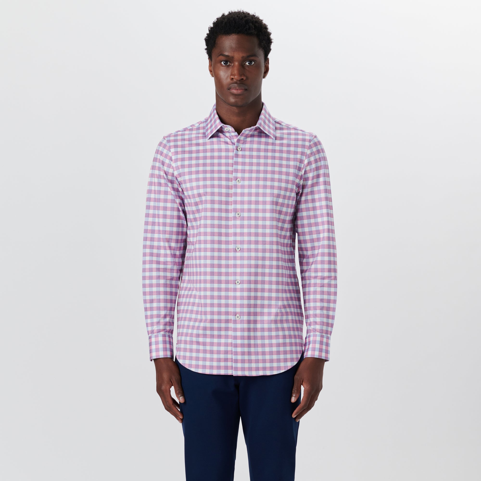 JAMES Gingham Check OoohCotton Twill Shirt