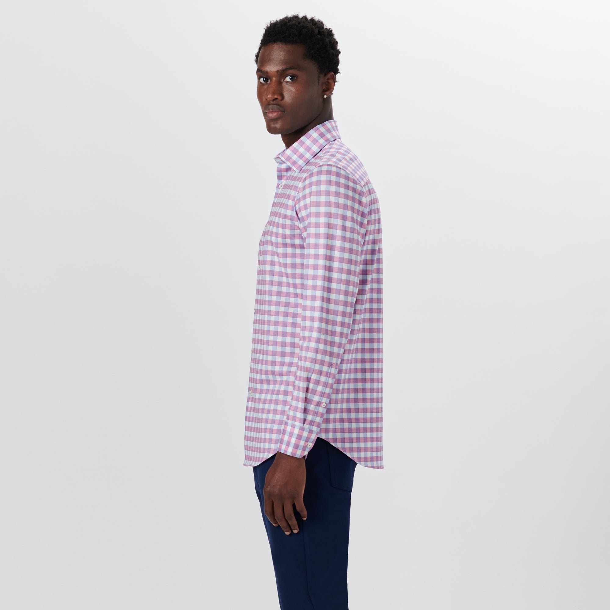 JAMES Gingham Check OoohCotton Twill Shirt