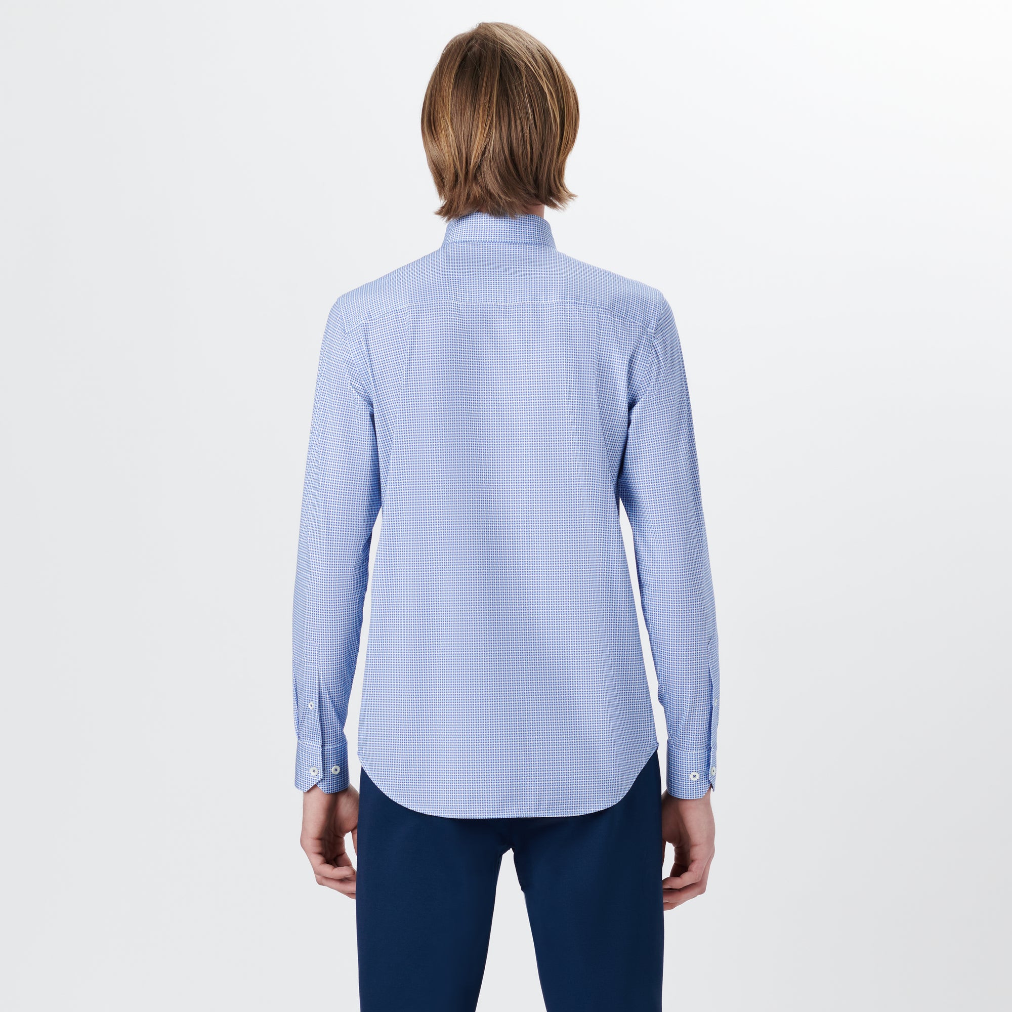 JAMES Hound's Tooth Check OoohCotton Shirt