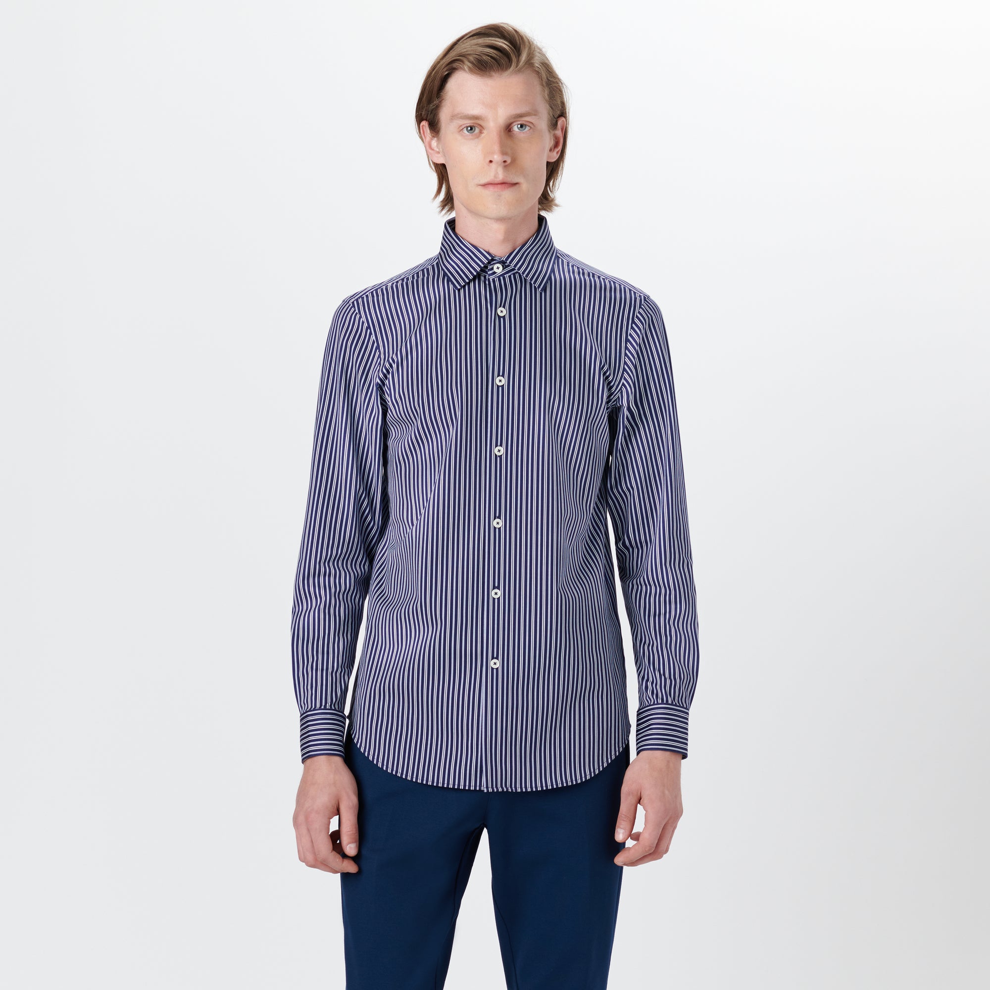 JAMES Shadow Stripe OoohCotton Shirt