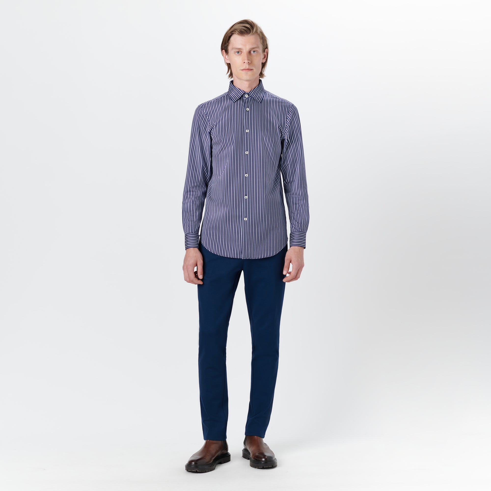 JAMES Shadow Stripe OoohCotton Shirt