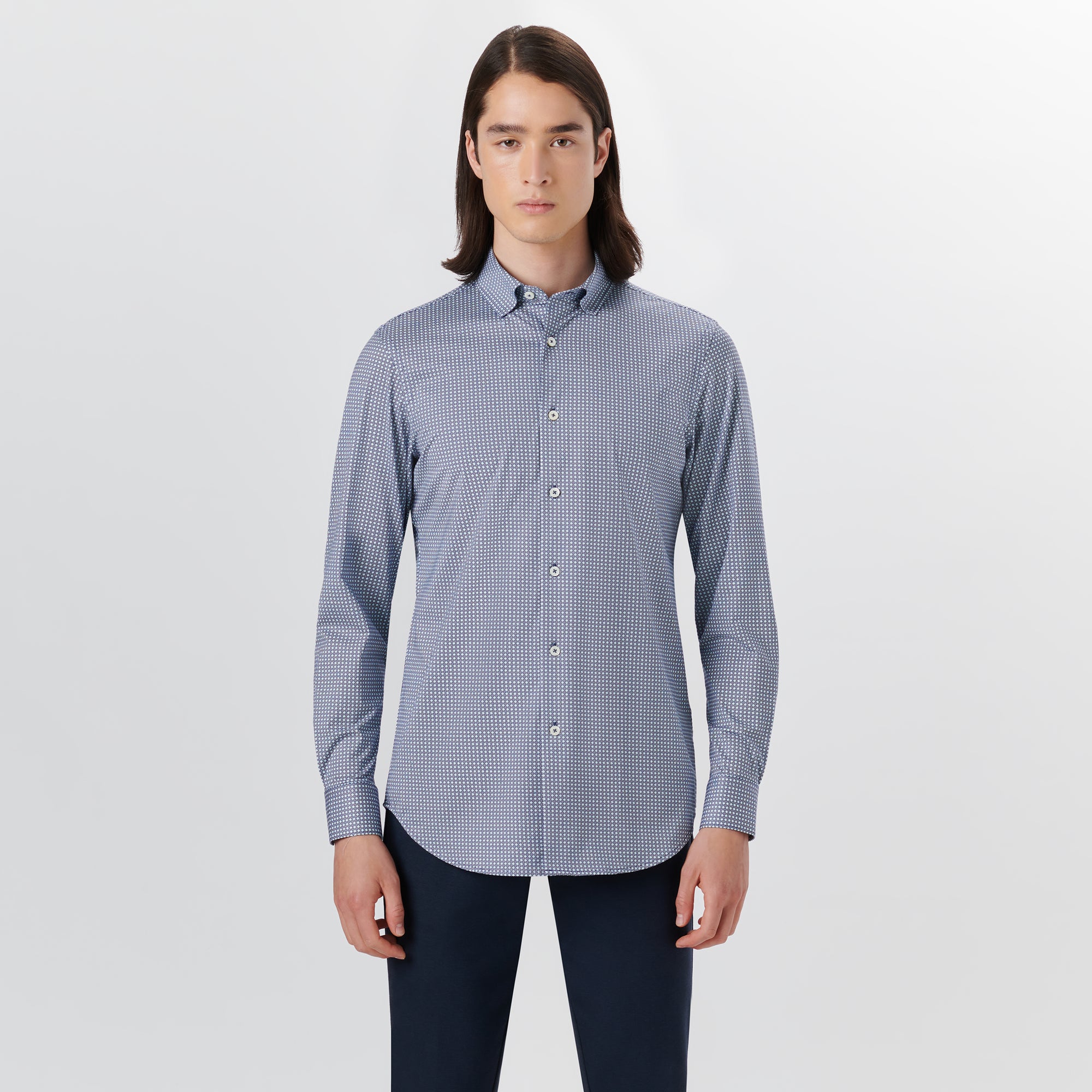 JAMES Geometric Print OoohCotton Shirt