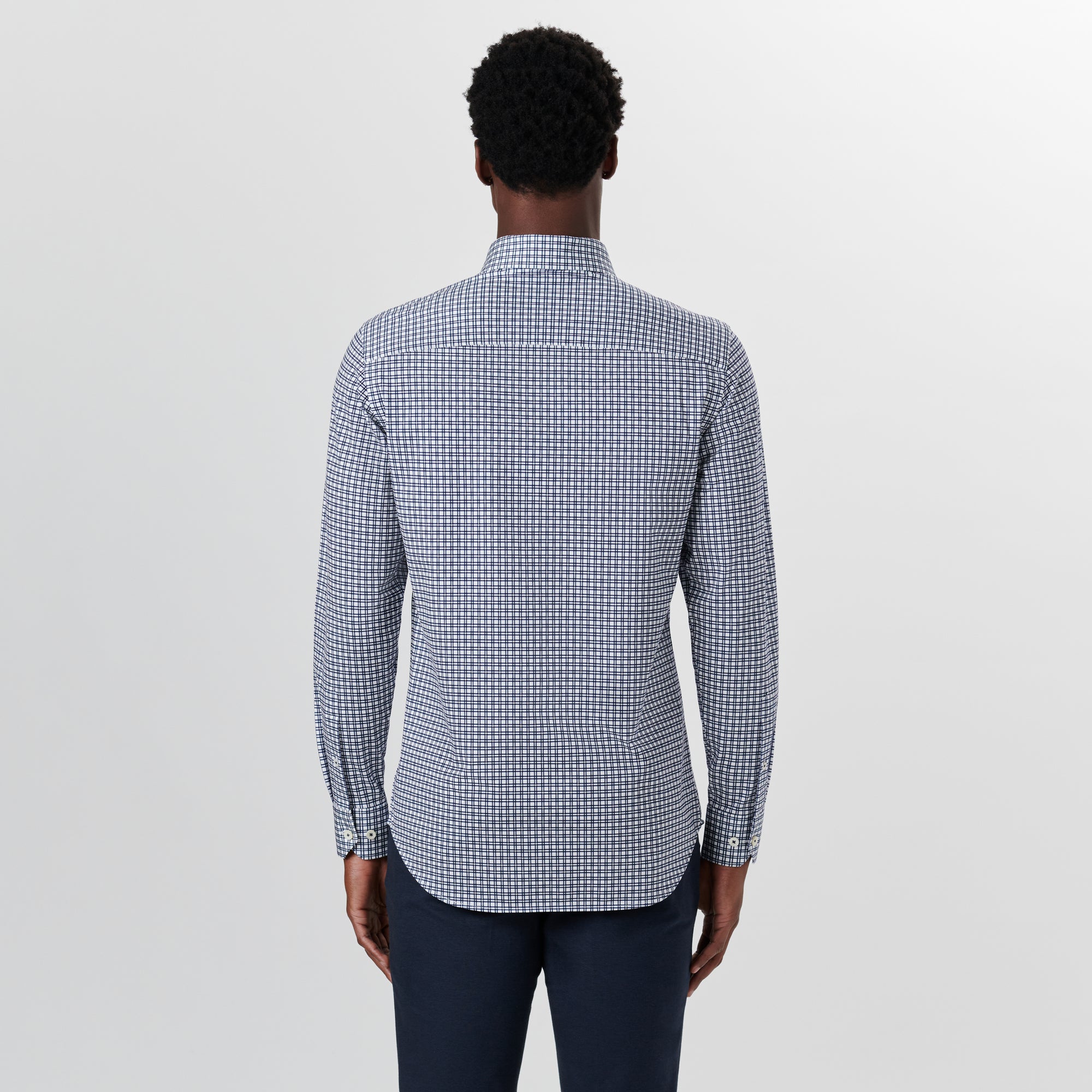 JAMES Grid Check OoohCotton Twill Shirt