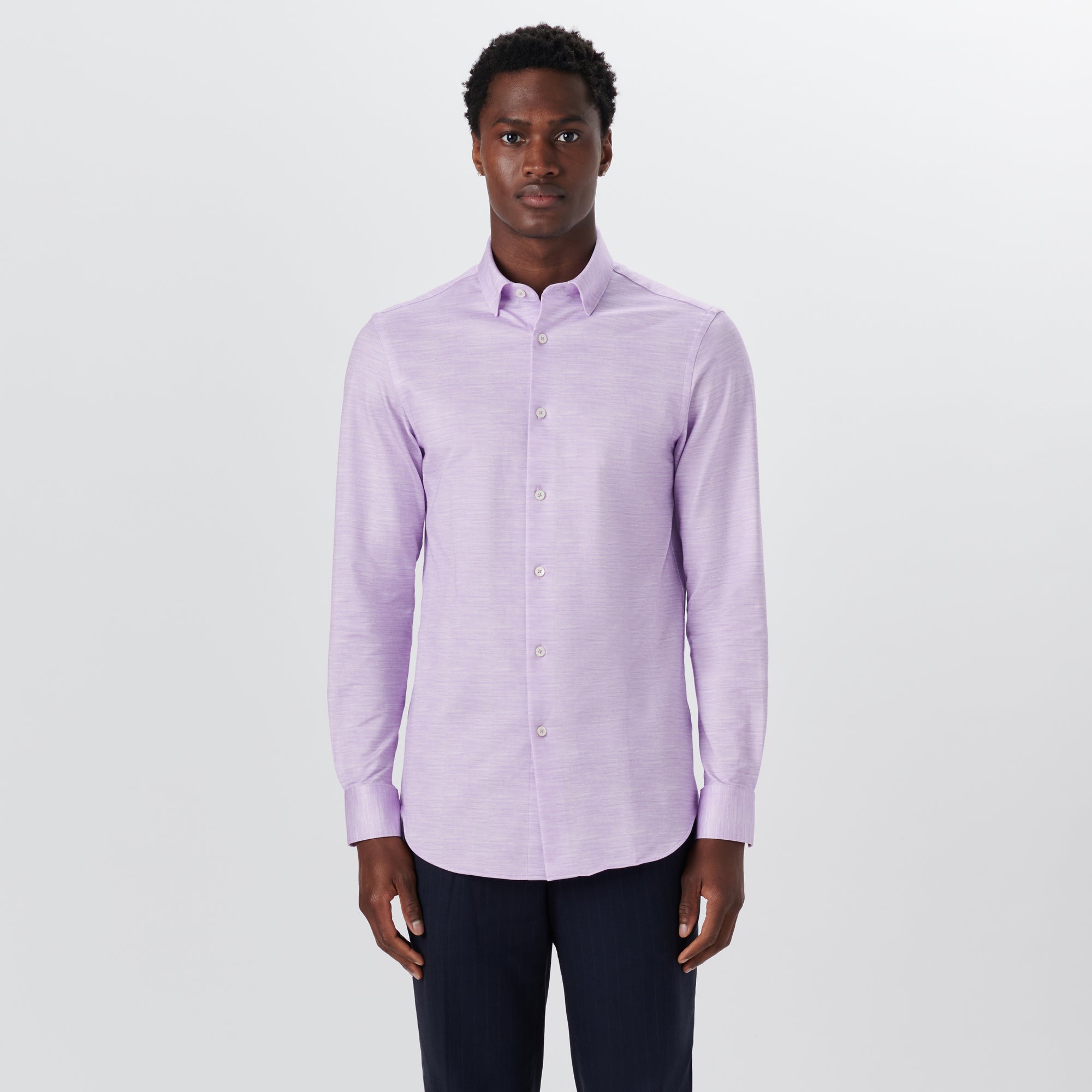 JAMES Striated OoohCotton Twill Shirt