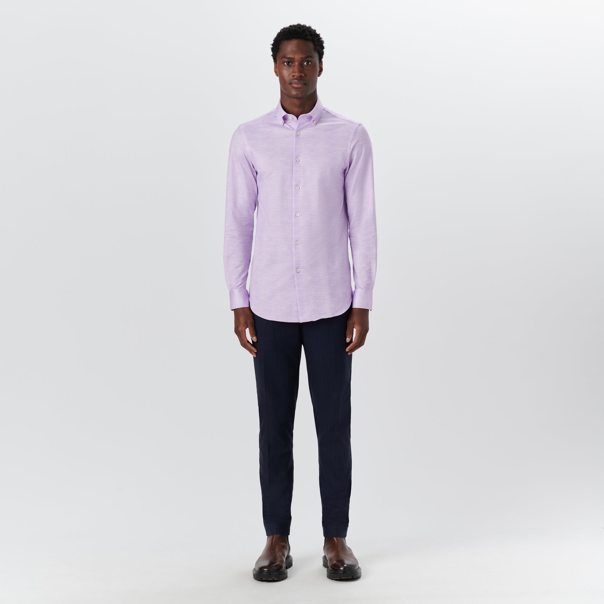 JAMES Striated OoohCotton Twill Shirt