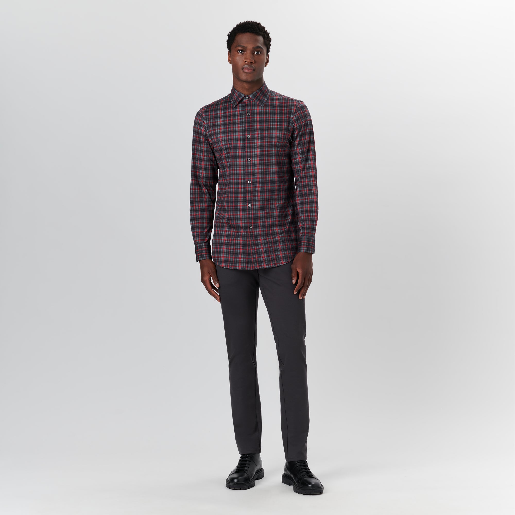 JAMES Tartan Check OoohCotton Shirt