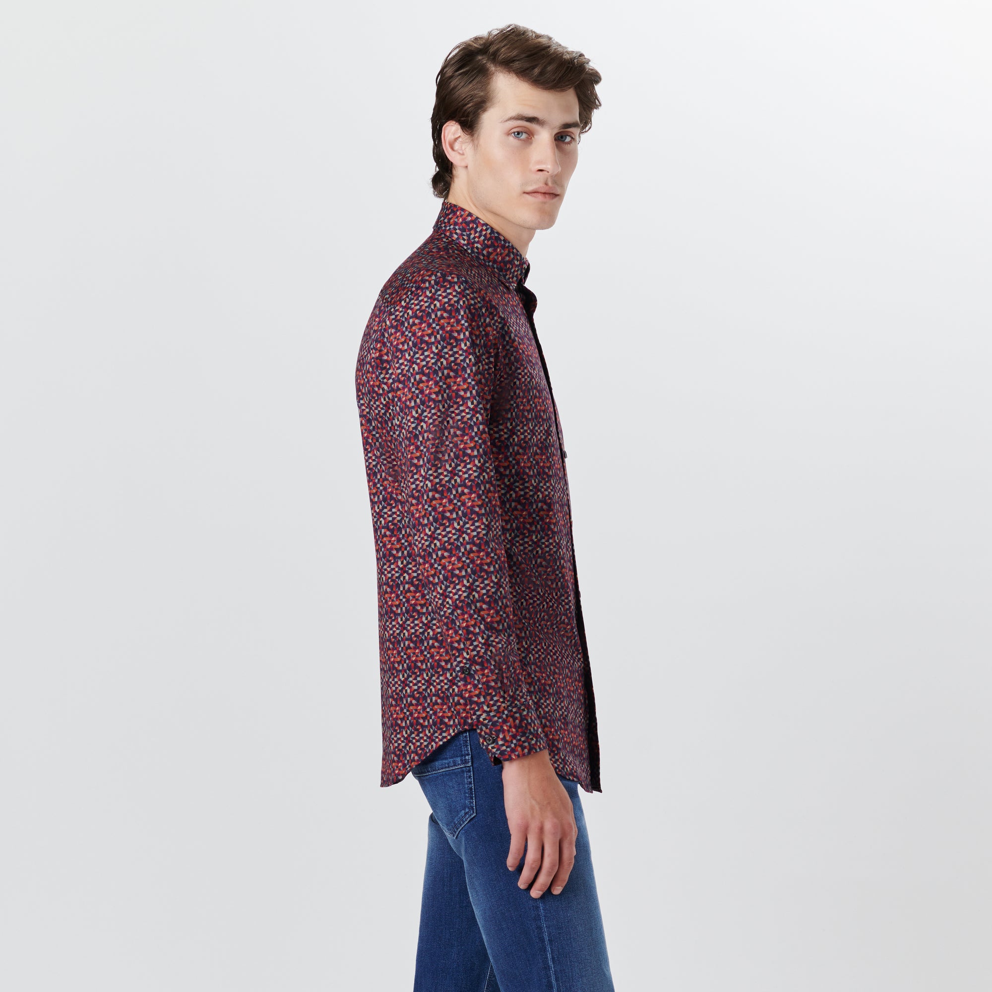 JAMES Geometric Print OoohCotton Shirt