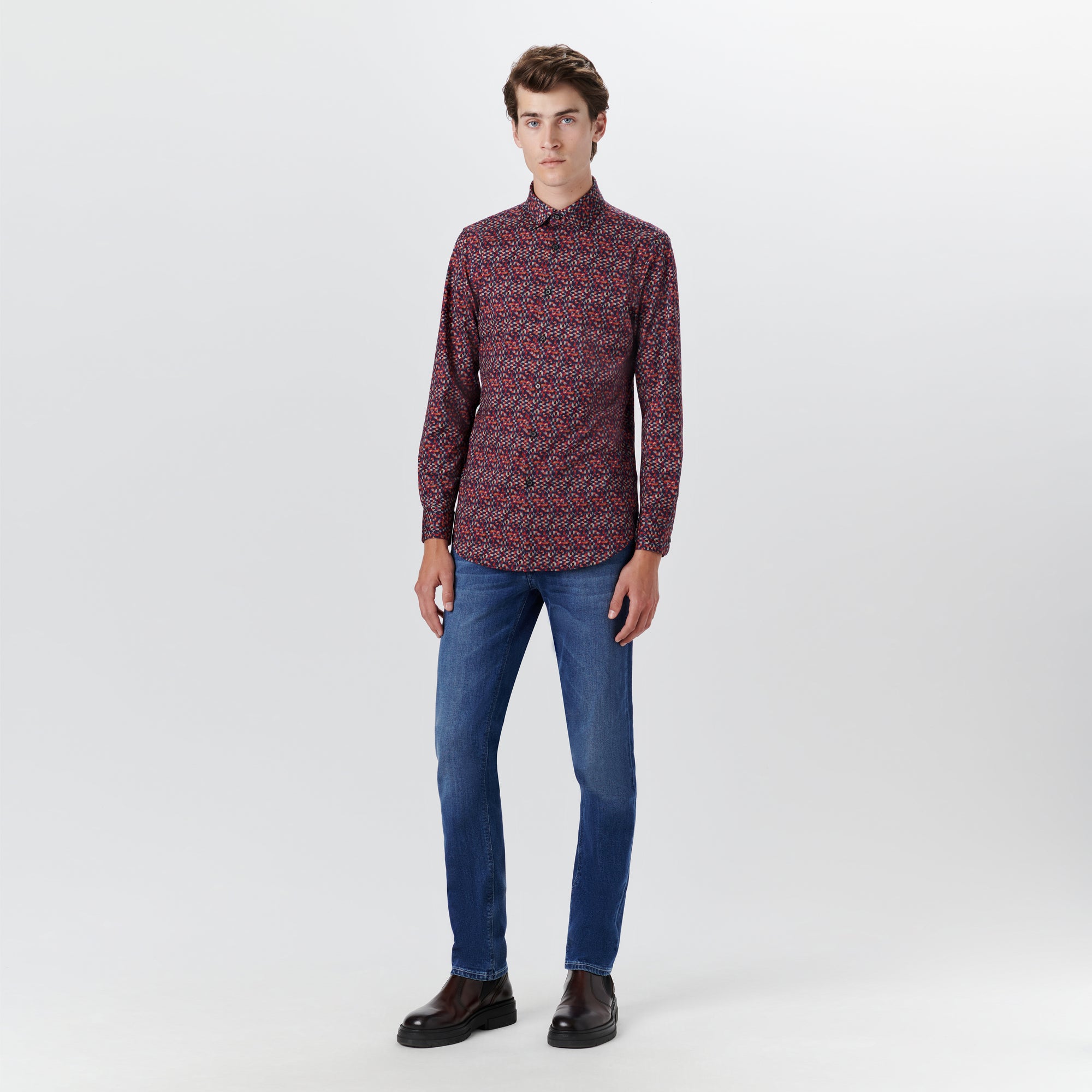JAMES Geometric Print OoohCotton Shirt