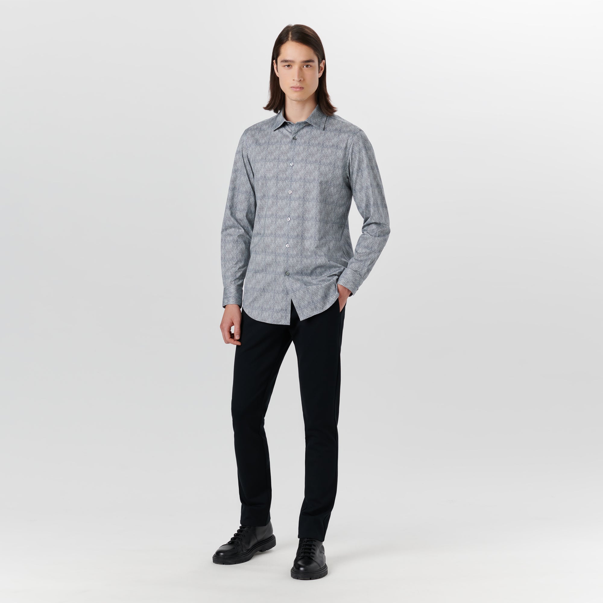 JAMES Pin Check OoohCotton Shirt