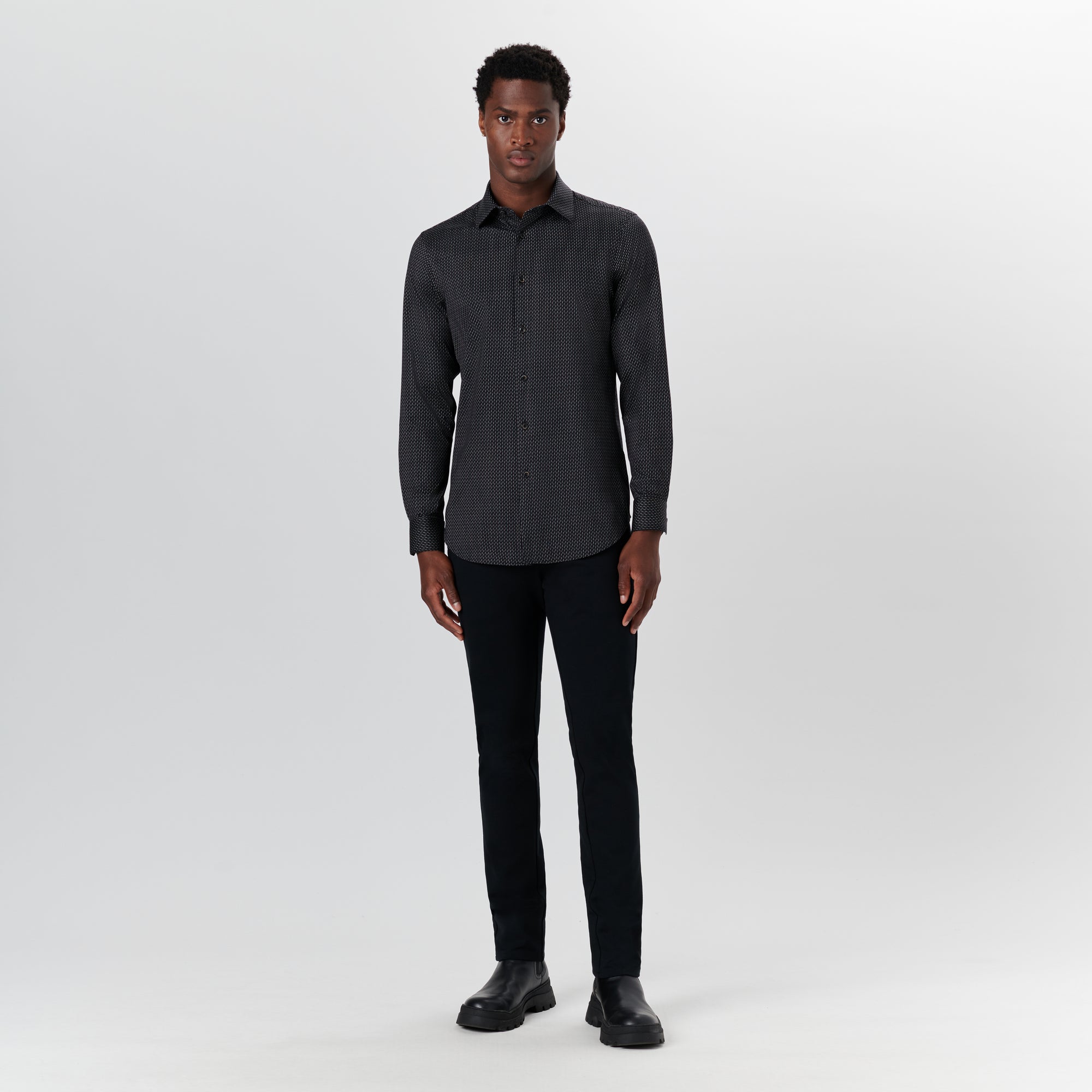 JAMES Chalk Stripe OoohCotton Shirt