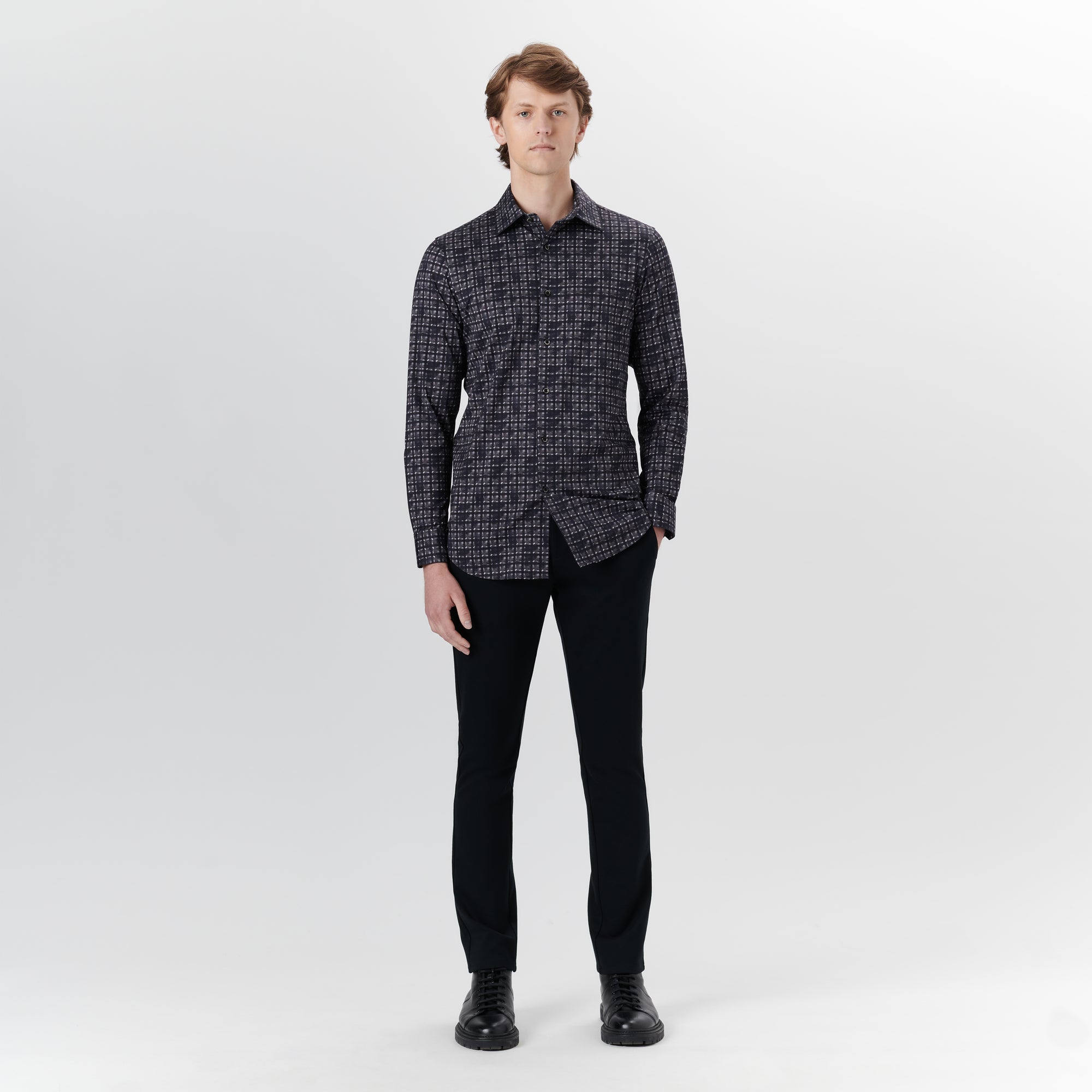 JAMES Grid Check OoohCotton Shirt