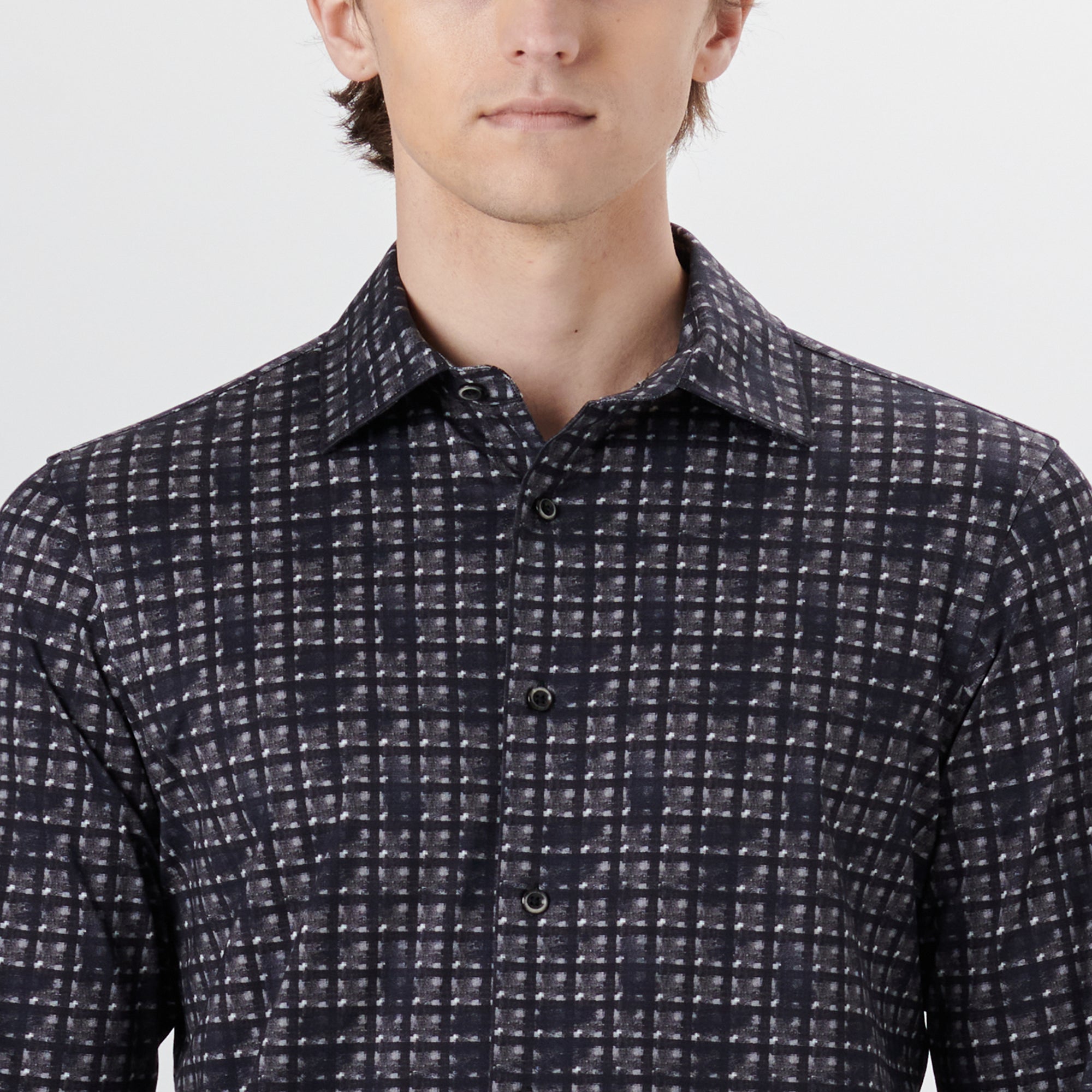 JAMES Grid Check OoohCotton Shirt