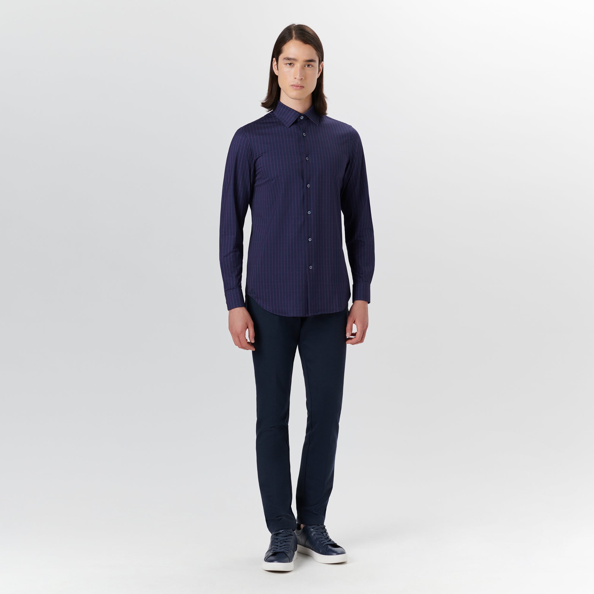 JAMES Dot and Check OoohCotton Shirt