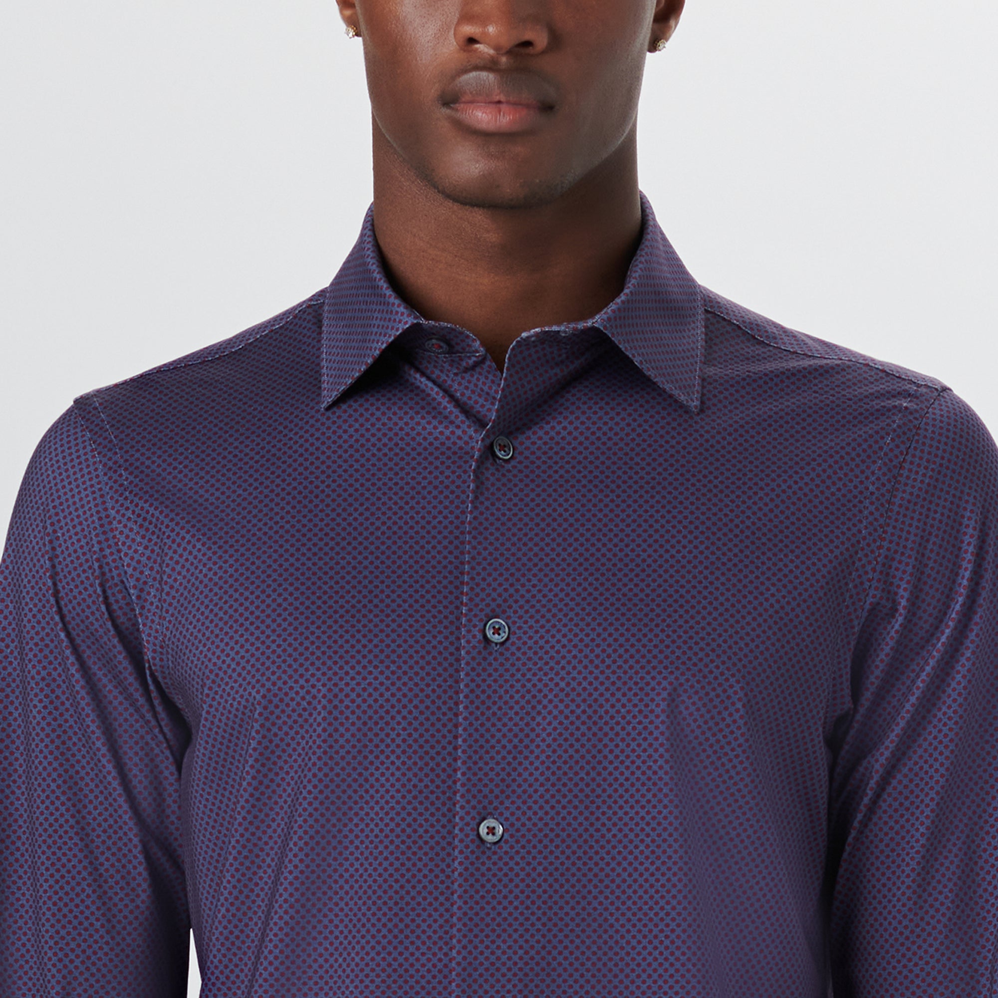 JAMES Dot Print OoohCotton Shirt