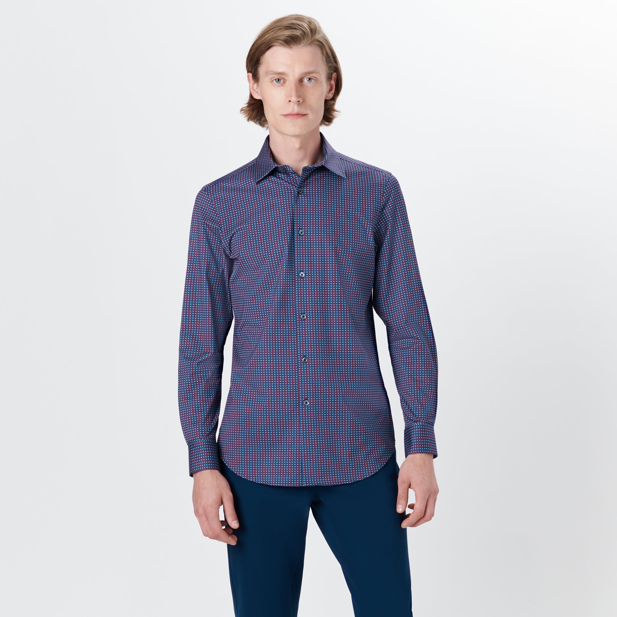 JAMES Geometric Print OoohCotton Shirt