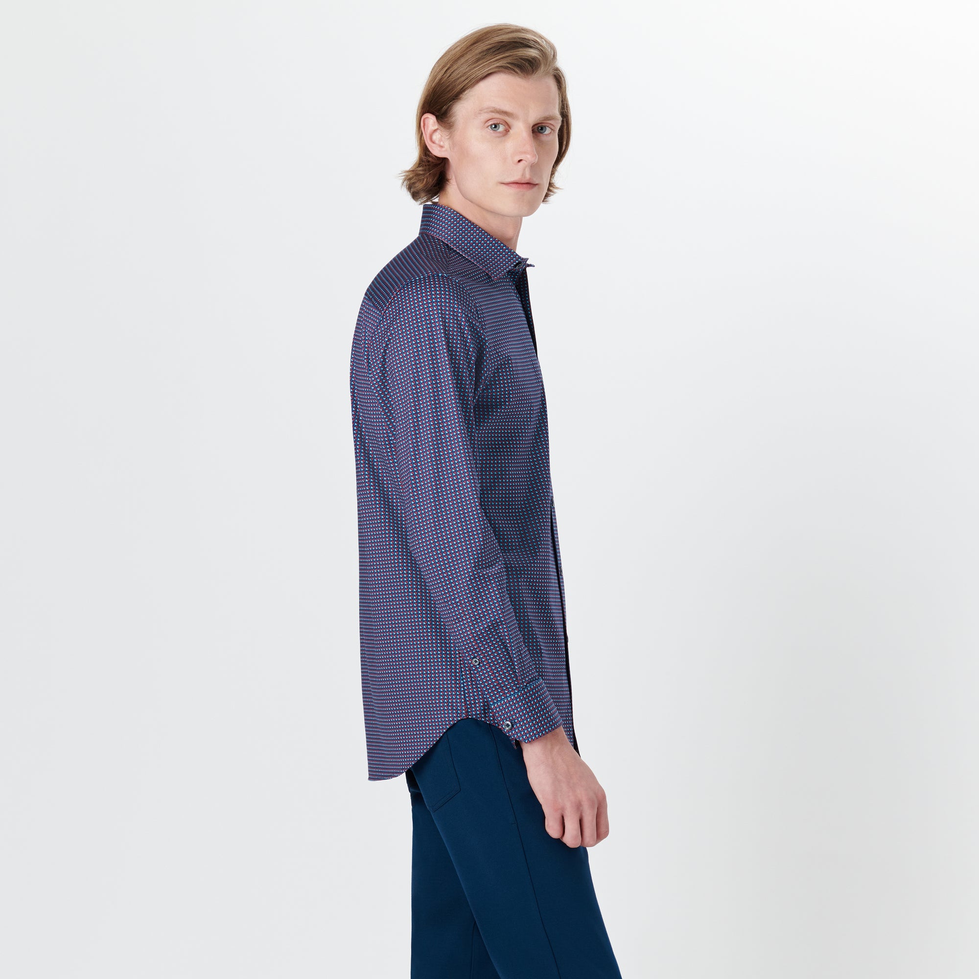 JAMES Geometric Print OoohCotton Shirt