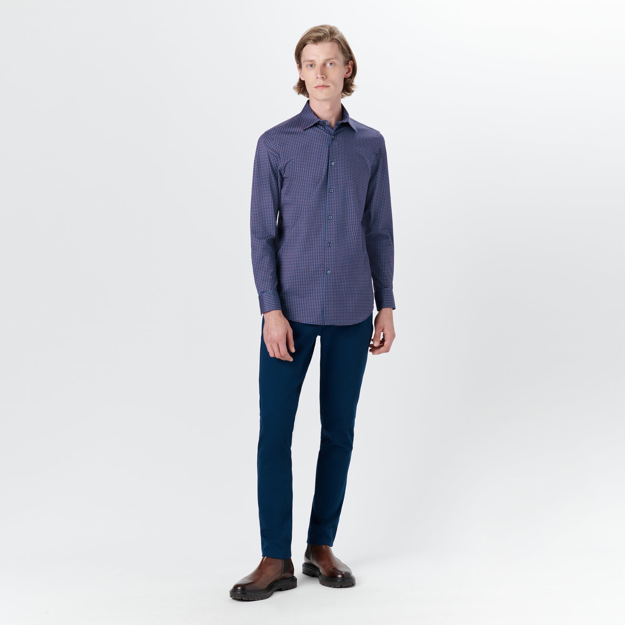 JAMES Geometric Print OoohCotton Shirt