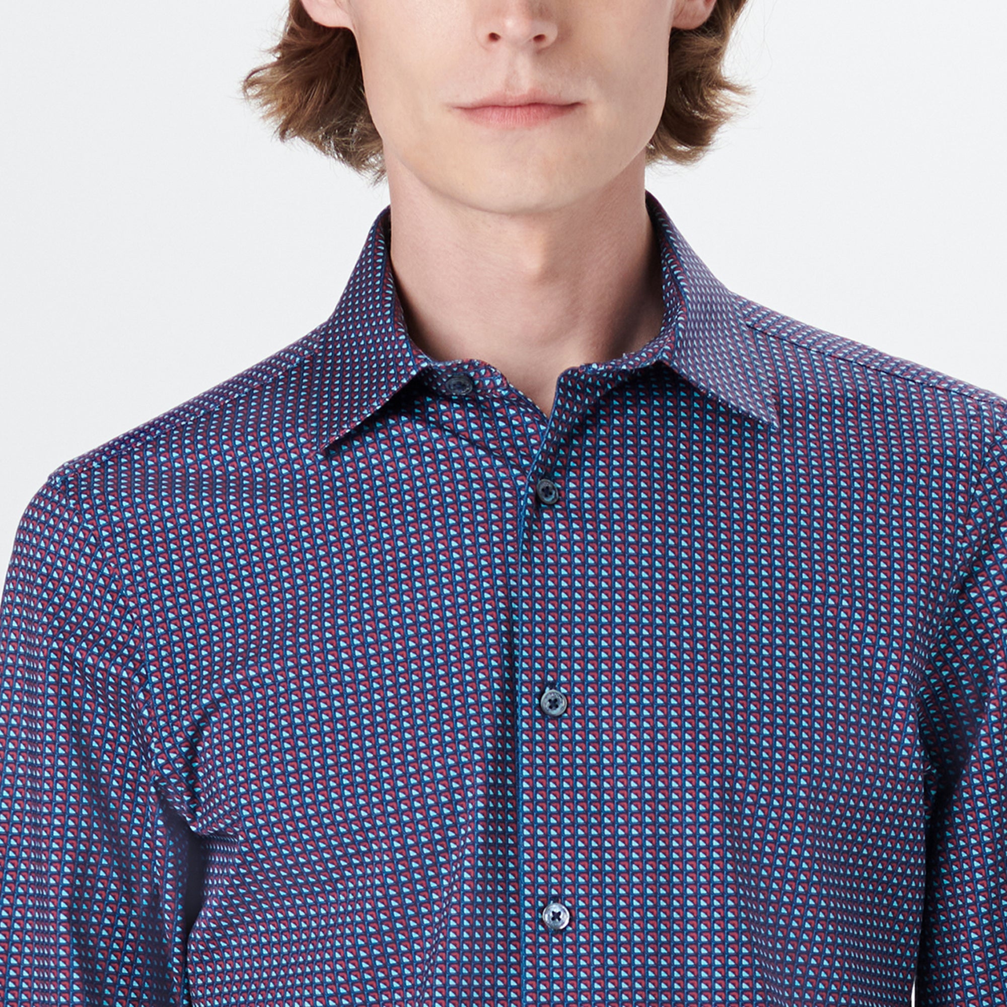 JAMES Geometric Print OoohCotton Shirt