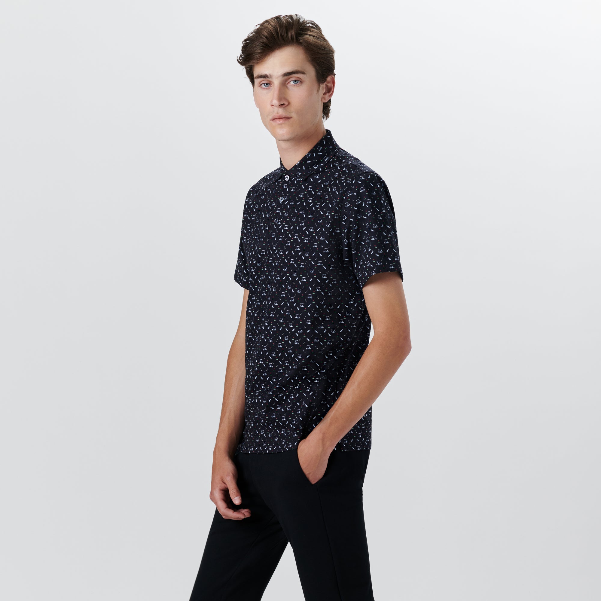VICTOR Golf Print OoohCotton Polo