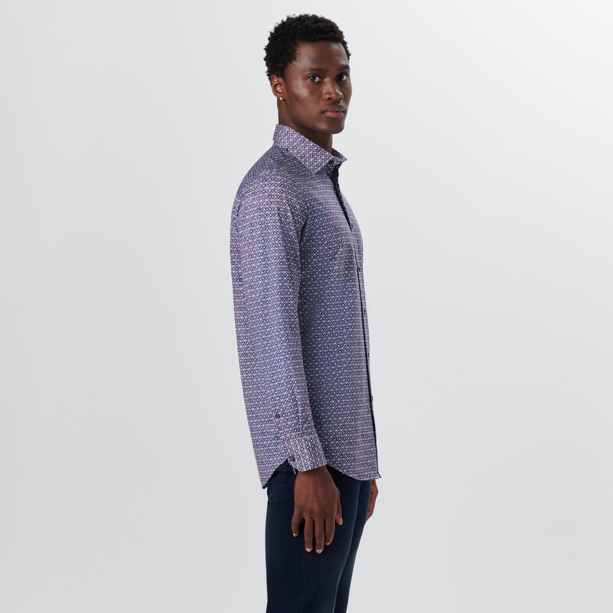 JAMES Diamond Print OoohCotton Shirt