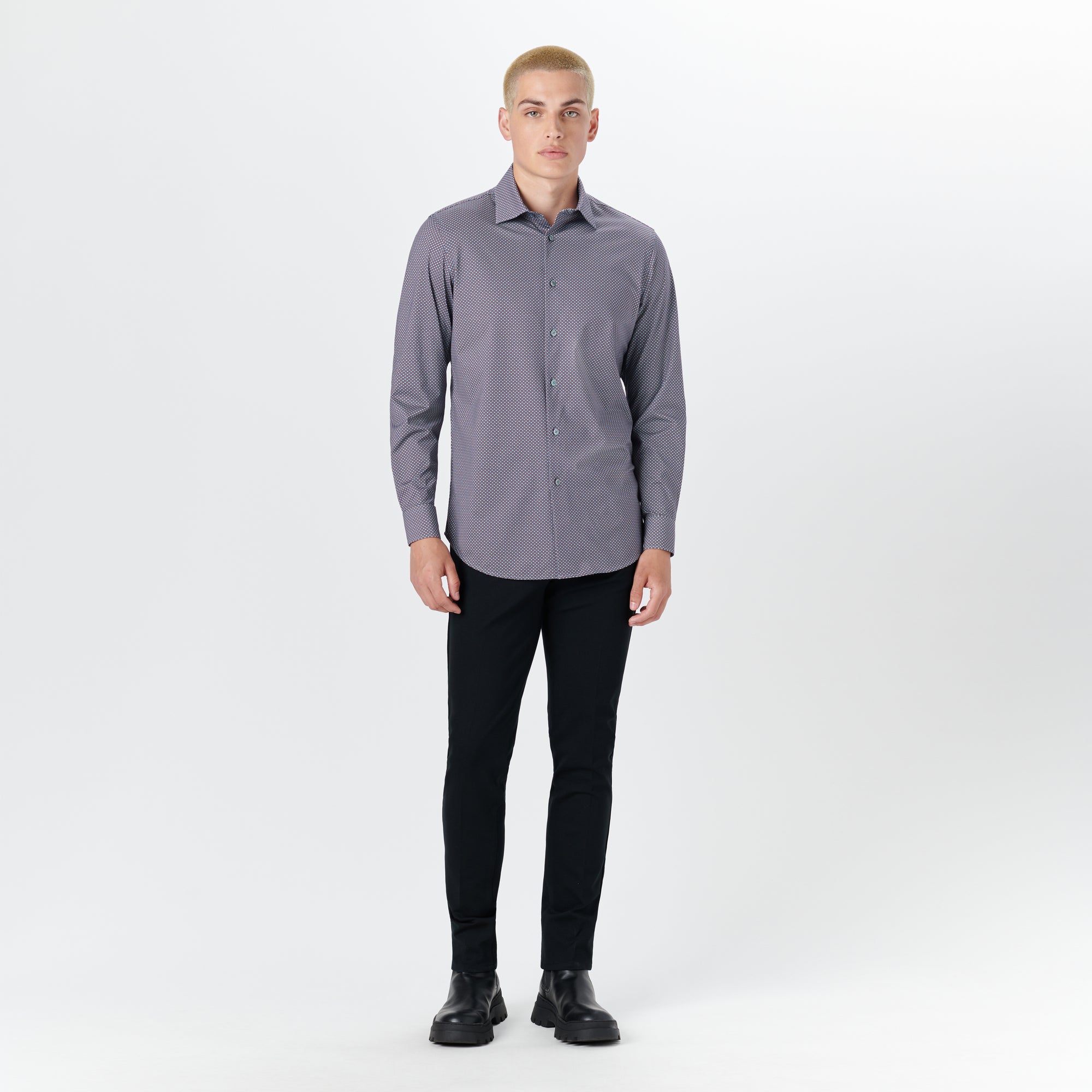 JAMES Geometric Print OoohCotton Shirt