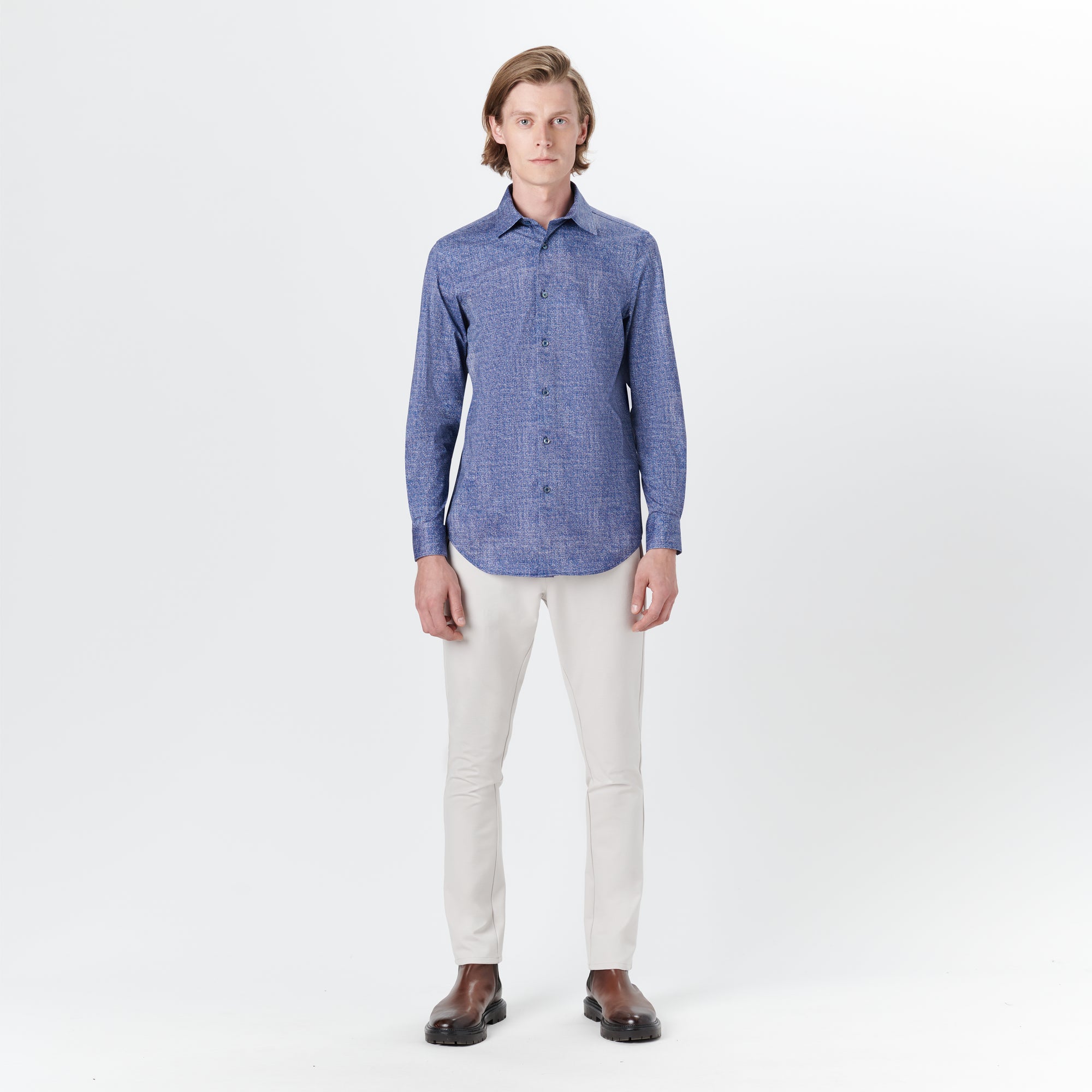 JAMES Chambray Print OoohCotton Shirt
