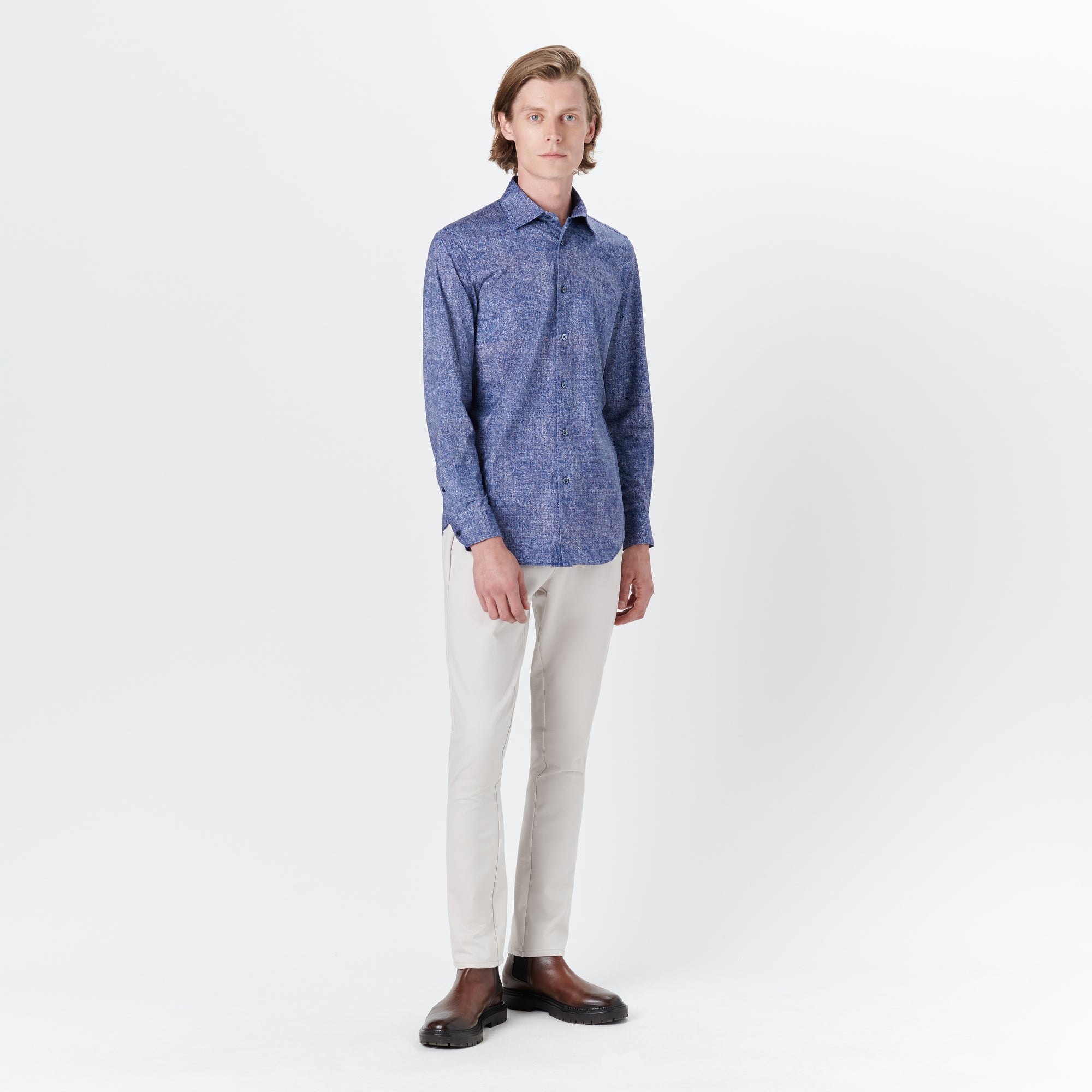JAMES Chambray Print OoohCotton Shirt