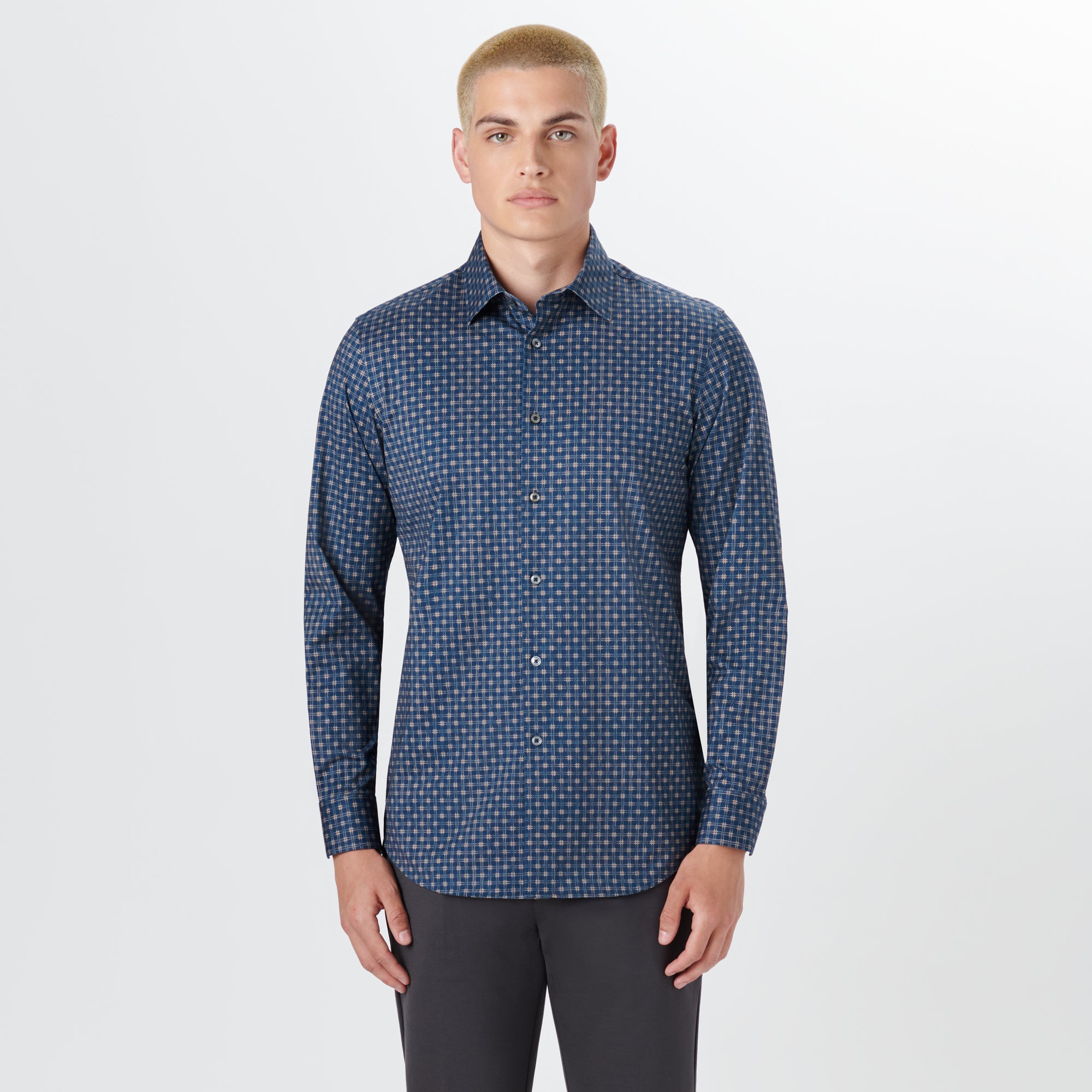 JAMES Grid Check OoohCotton Shirt