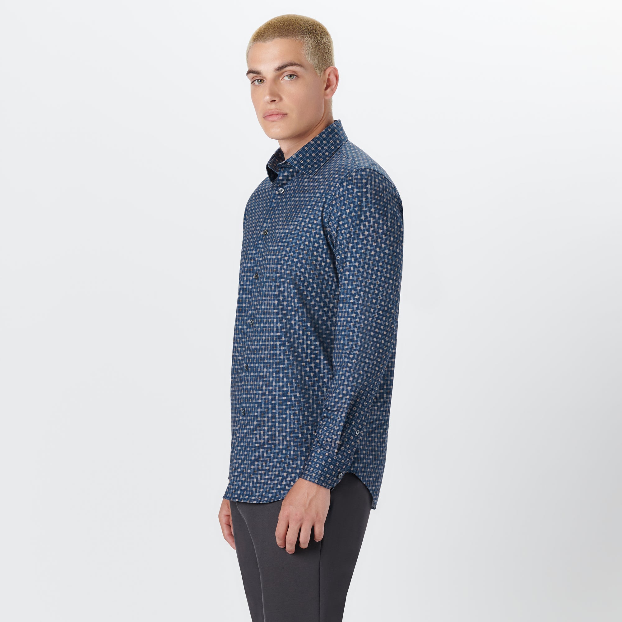 JAMES Grid Check OoohCotton Shirt