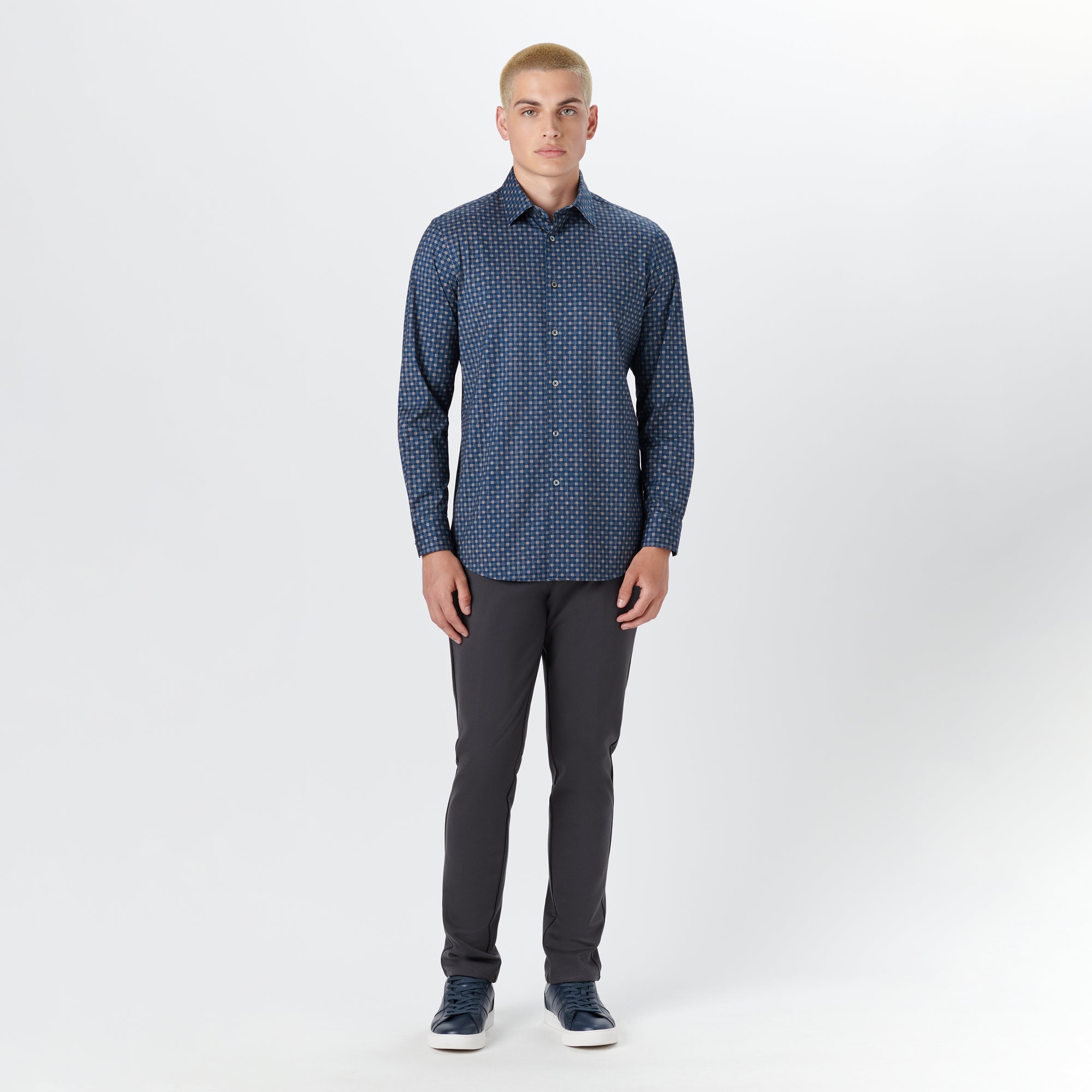 JAMES Grid Check OoohCotton Shirt