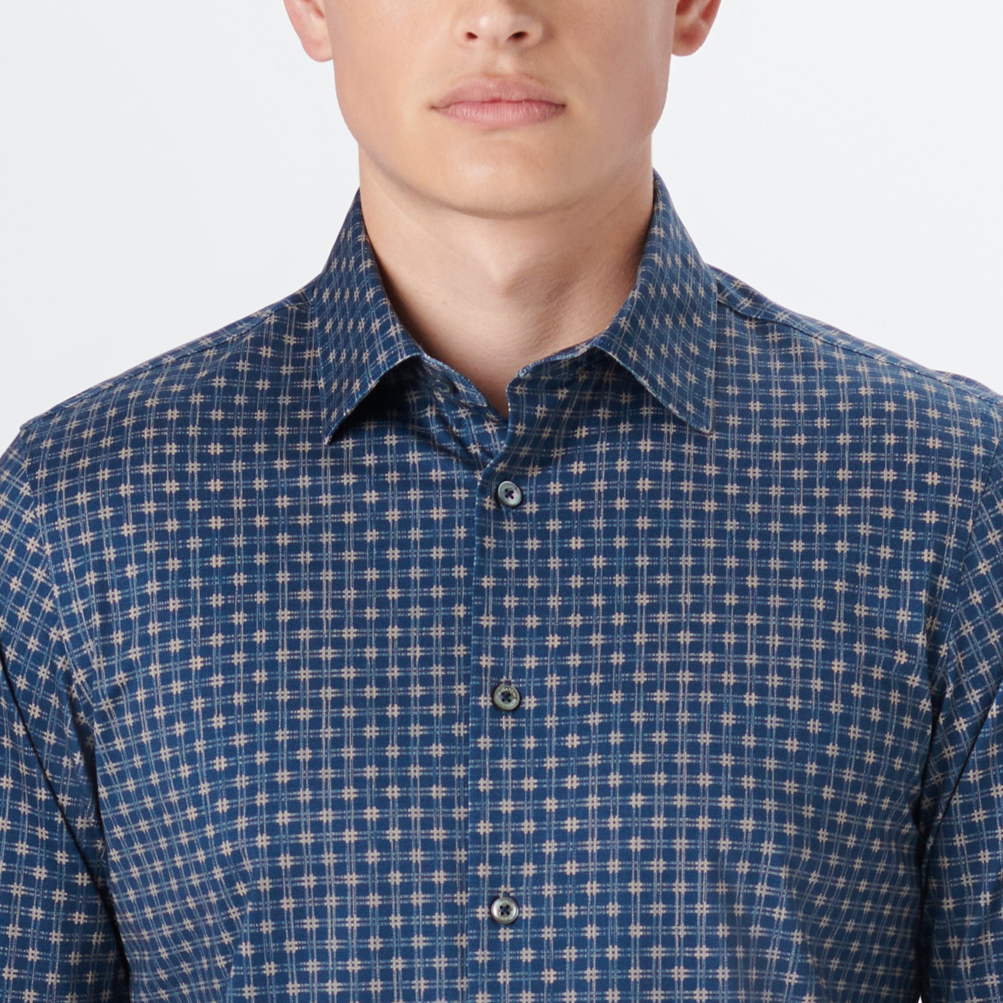 JAMES Grid Check OoohCotton Shirt
