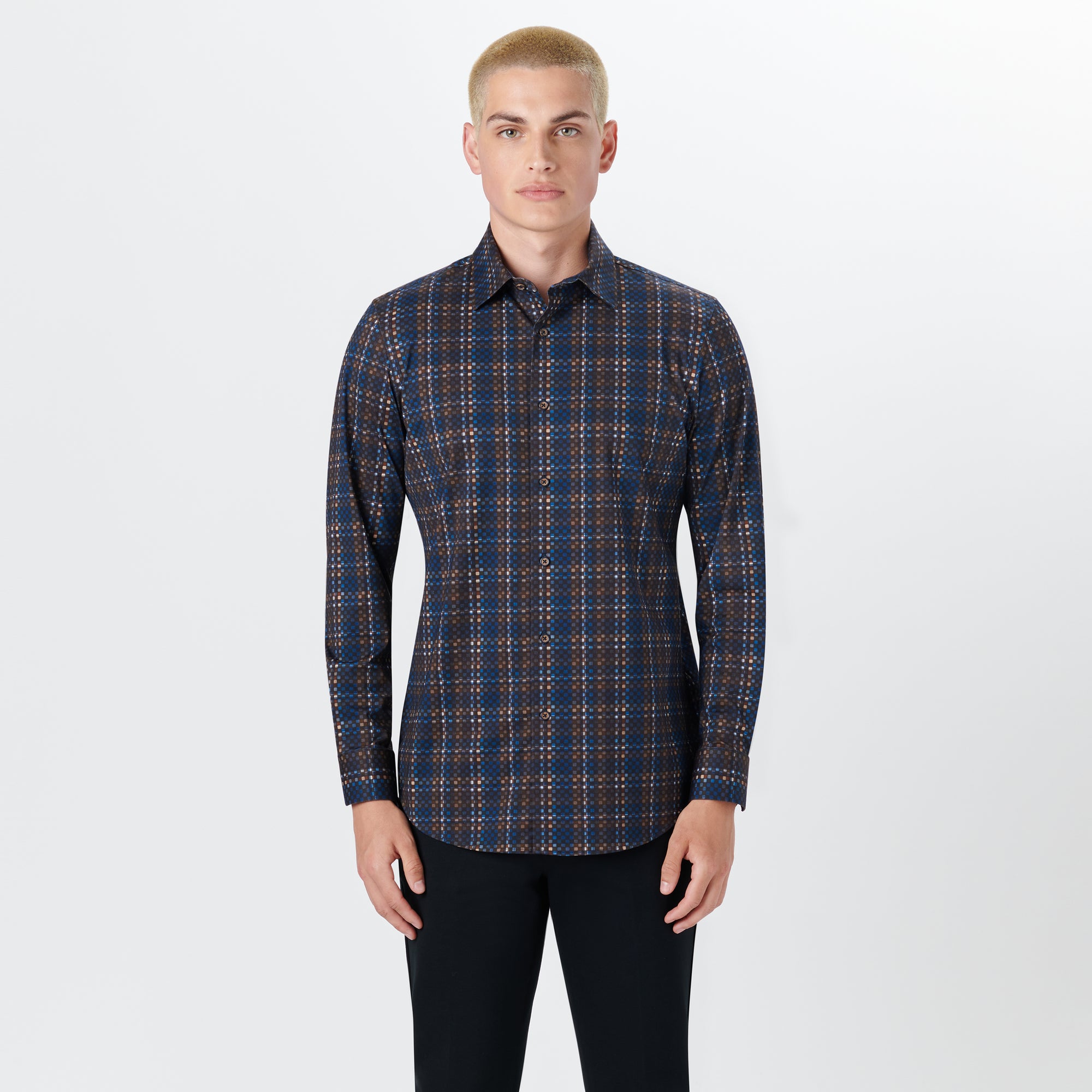JAMES Checkerboard Check OoohCotton Shirt