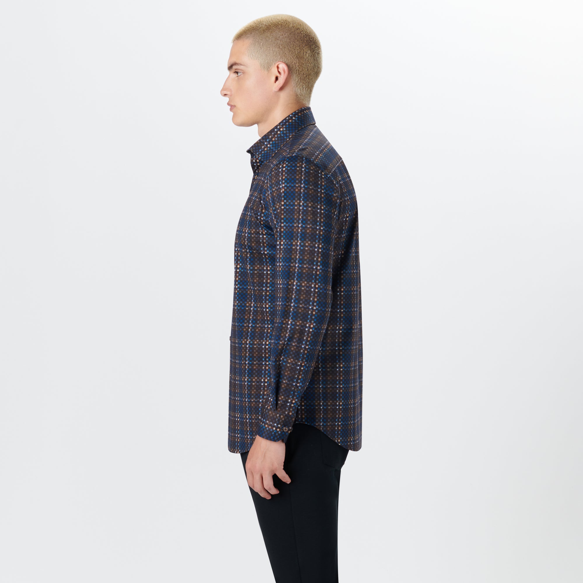 JAMES Checkerboard Check OoohCotton Shirt