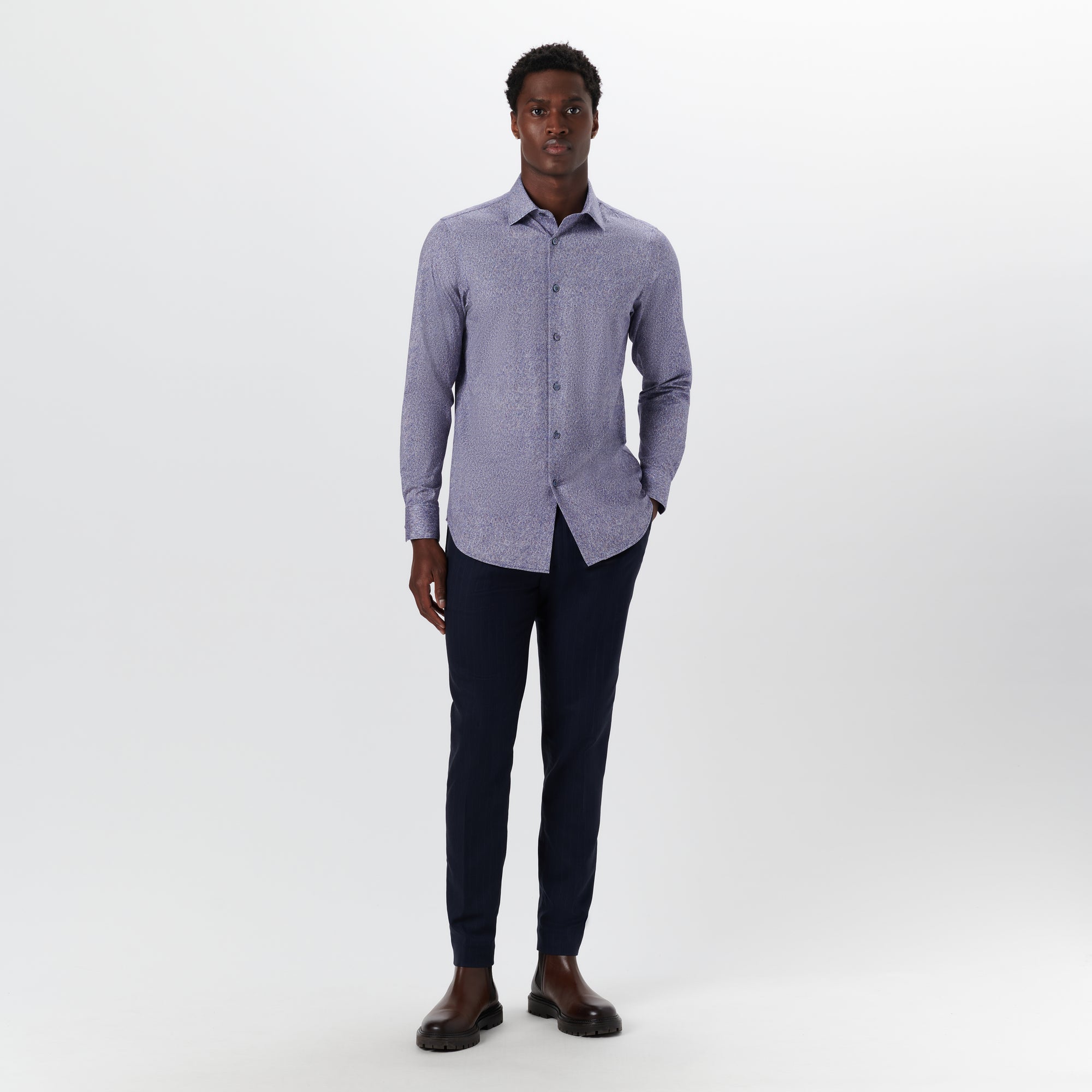 JAMES Chambray Print OoohCotton Shirt