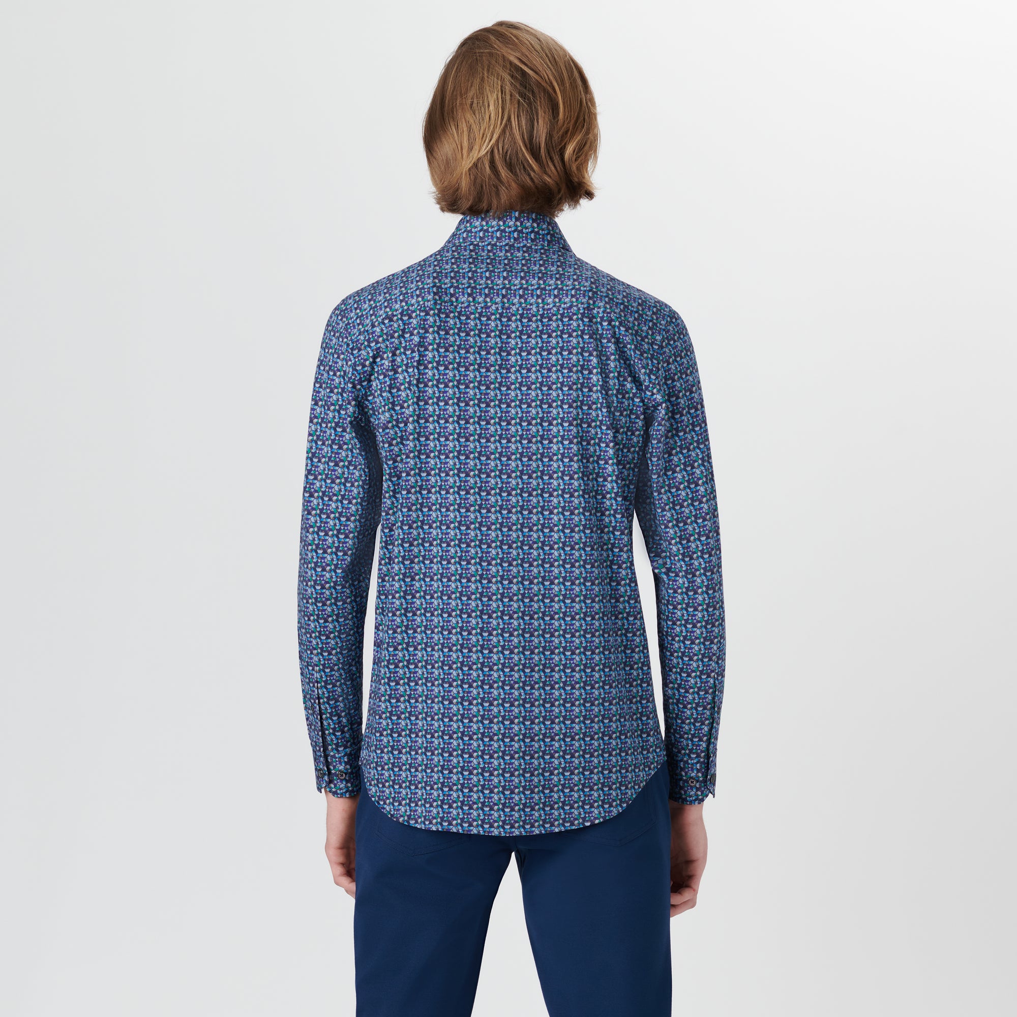 JAMES Geometric Print OoohCotton Shirt