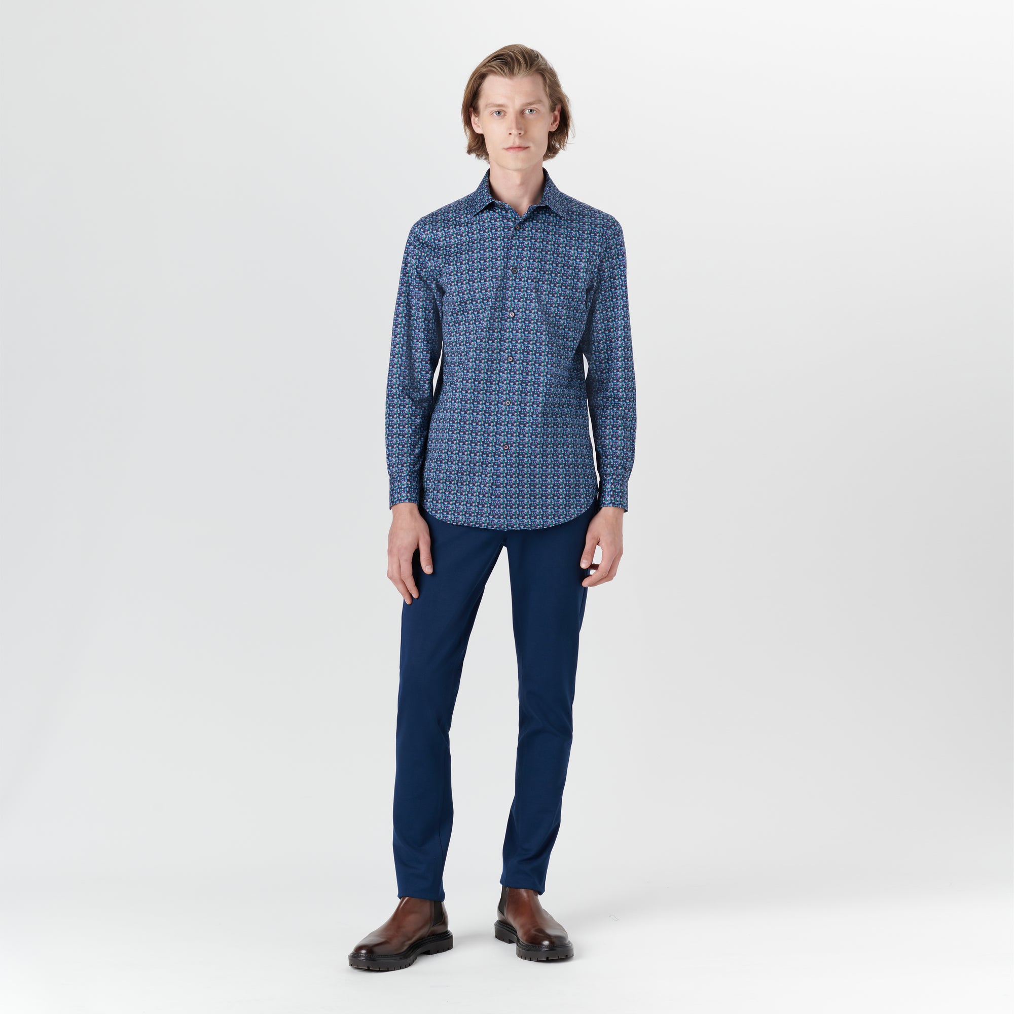 JAMES Geometric Print OoohCotton Shirt