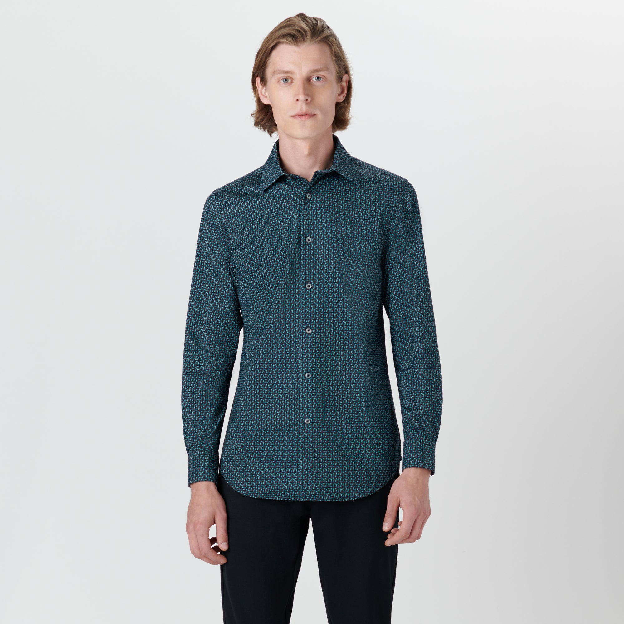 JAMES Geometric Print OoohCotton Shirt
